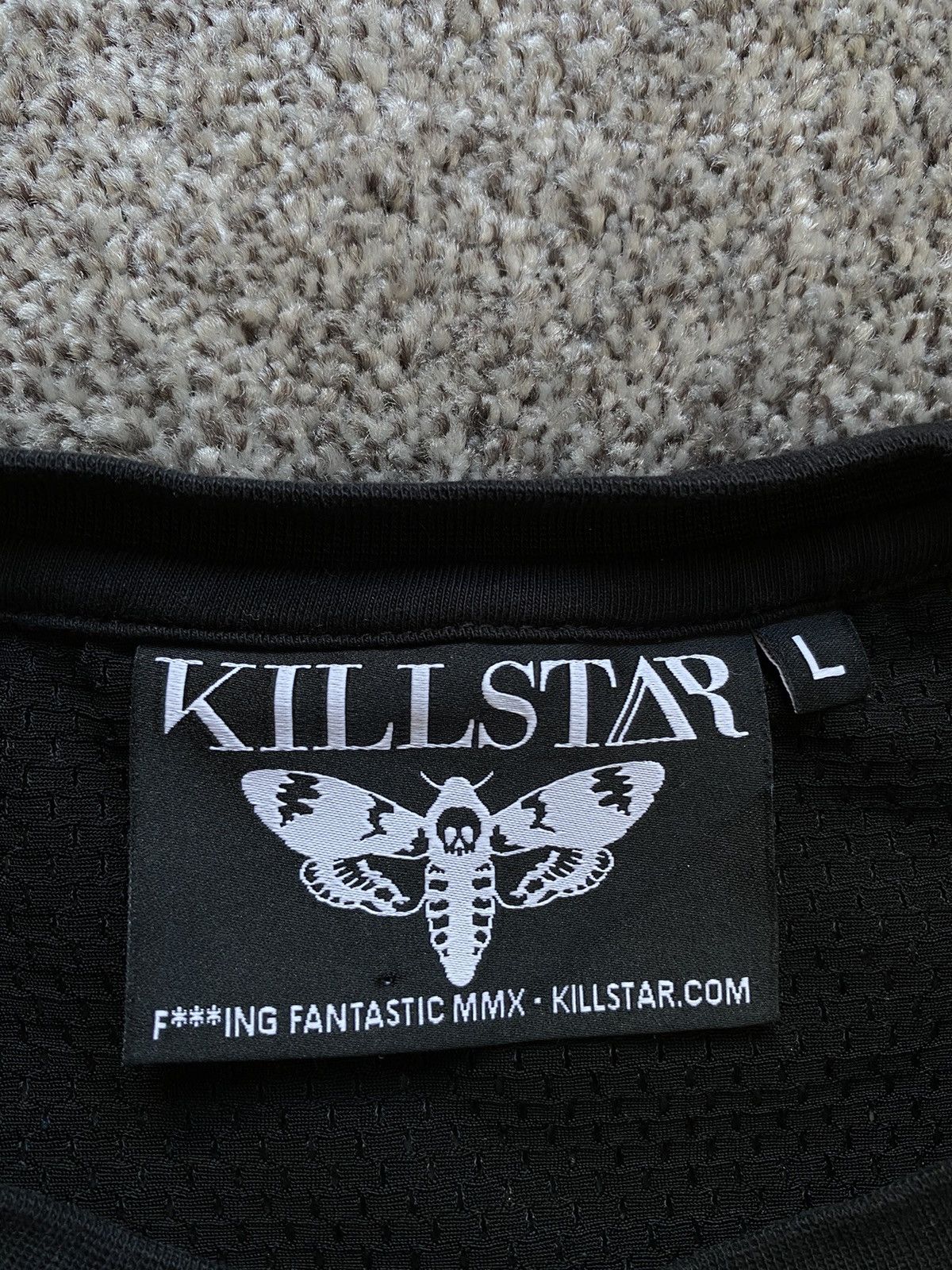 Other Killstar Jersey Goth Punk Graphic Print Dead Die Y2K Tee Size US L / EU 52-54 / 3 - 7 Thumbnail