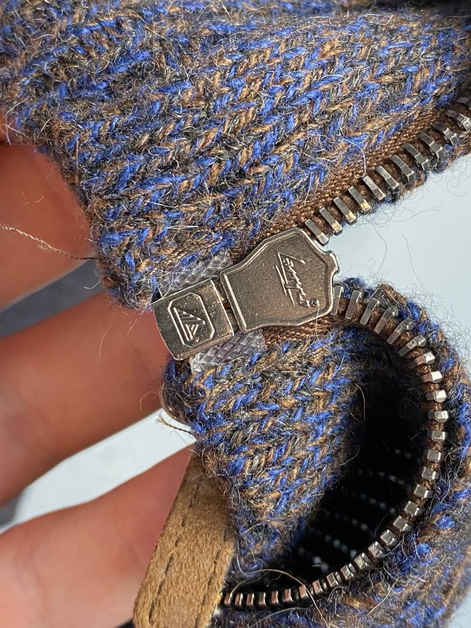 Alfred Dunhill 1690$ RRP Alfred Dunhill Camel Hair Calf Skin Sweater Size US XXL / EU 58 / 5 - 10 Thumbnail