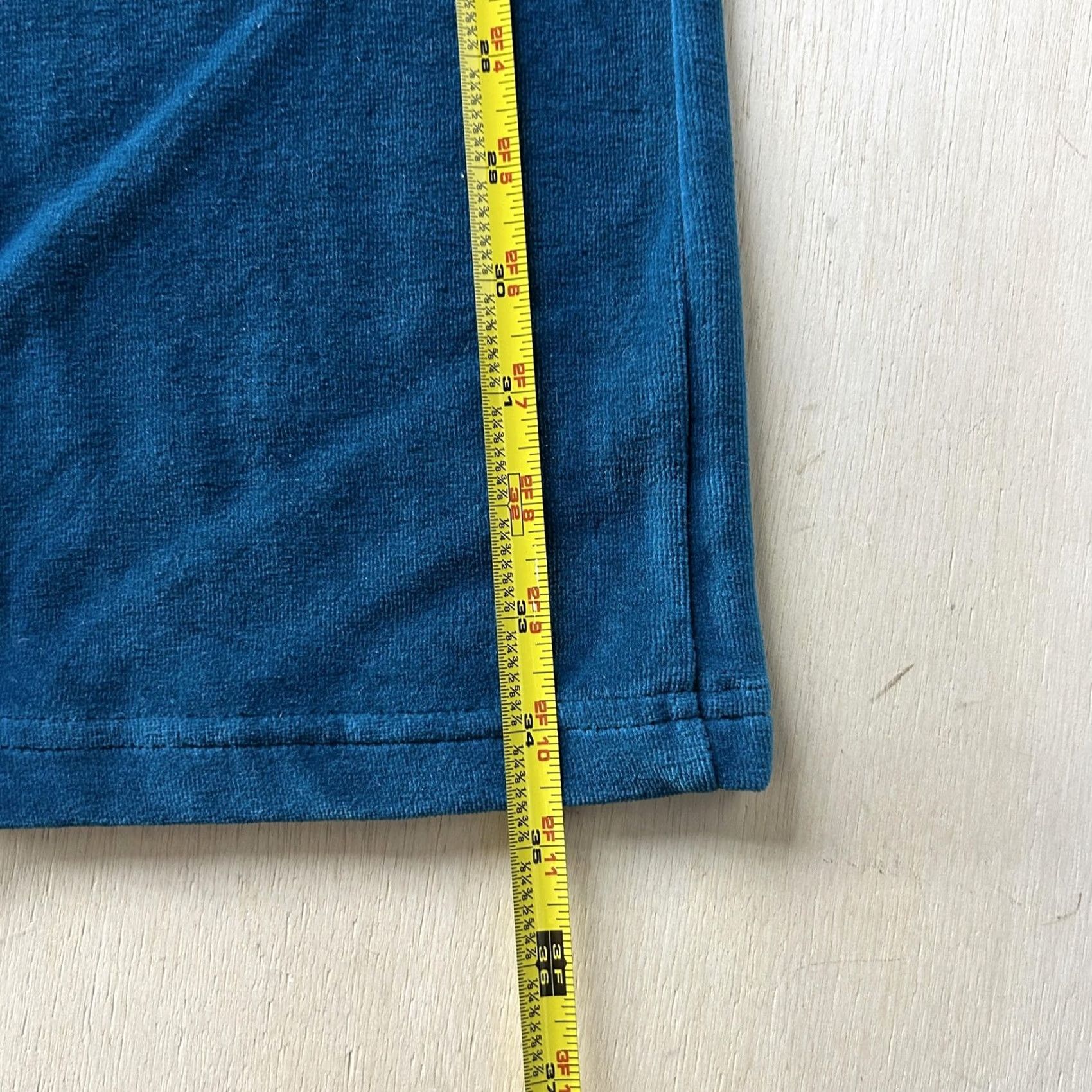 Architect VINTAGE Architect Sweatpants Womens PM Blue Velour Elastic Waist Pull On Relaxed Size 32" / US 10 / IT 46 - 6 Thumbnail