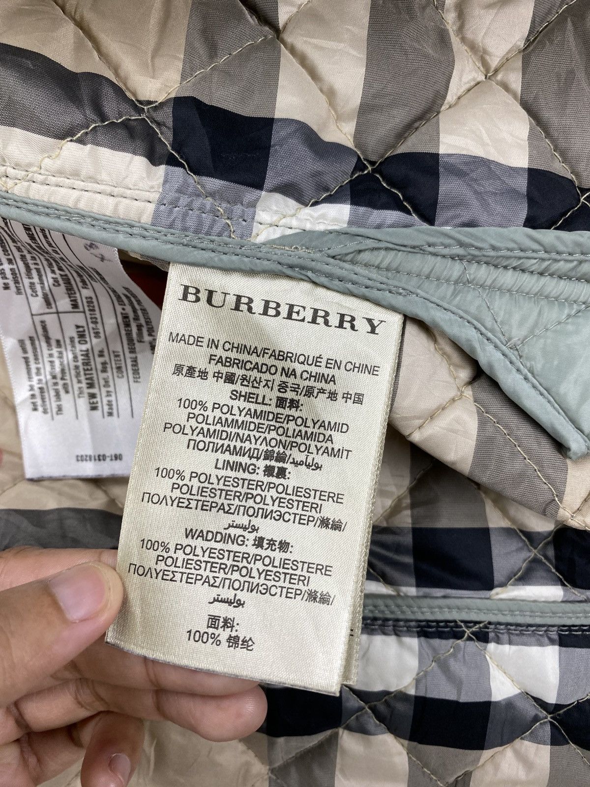 Burberry × Vintage Vintage Burberry Brit Nova Check Puffer Down Buttoned Jacket Size L / US 10 / IT 46 - 12 Thumbnail