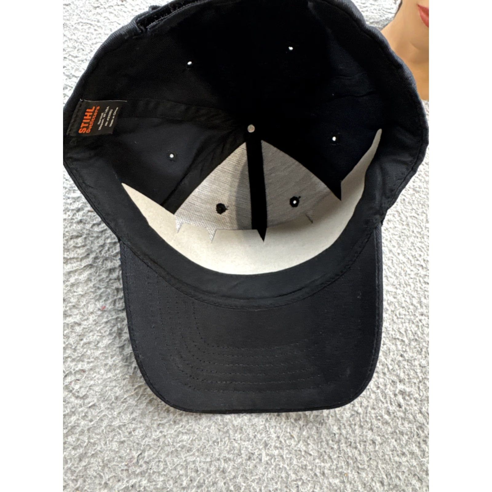 Vintage STIHL Cap Hat Black Orange Embroidered Adjustable Baseball Hat Workwear NEW Size ONE SIZE - 6 Thumbnail