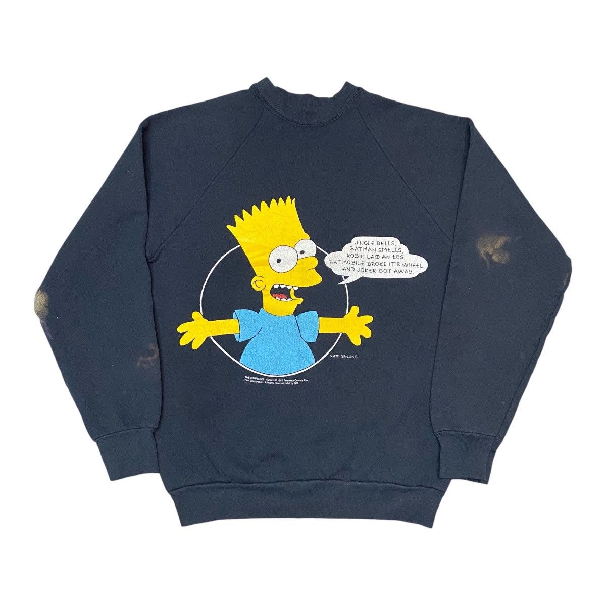 Fruit Of The Loom × The Simpsons × Vintage VINTAGE FOTL 1990 THE SIMPSONS SWEATSHIRT Size US M / EU 48-50 / 2 - 1 Thumbnail