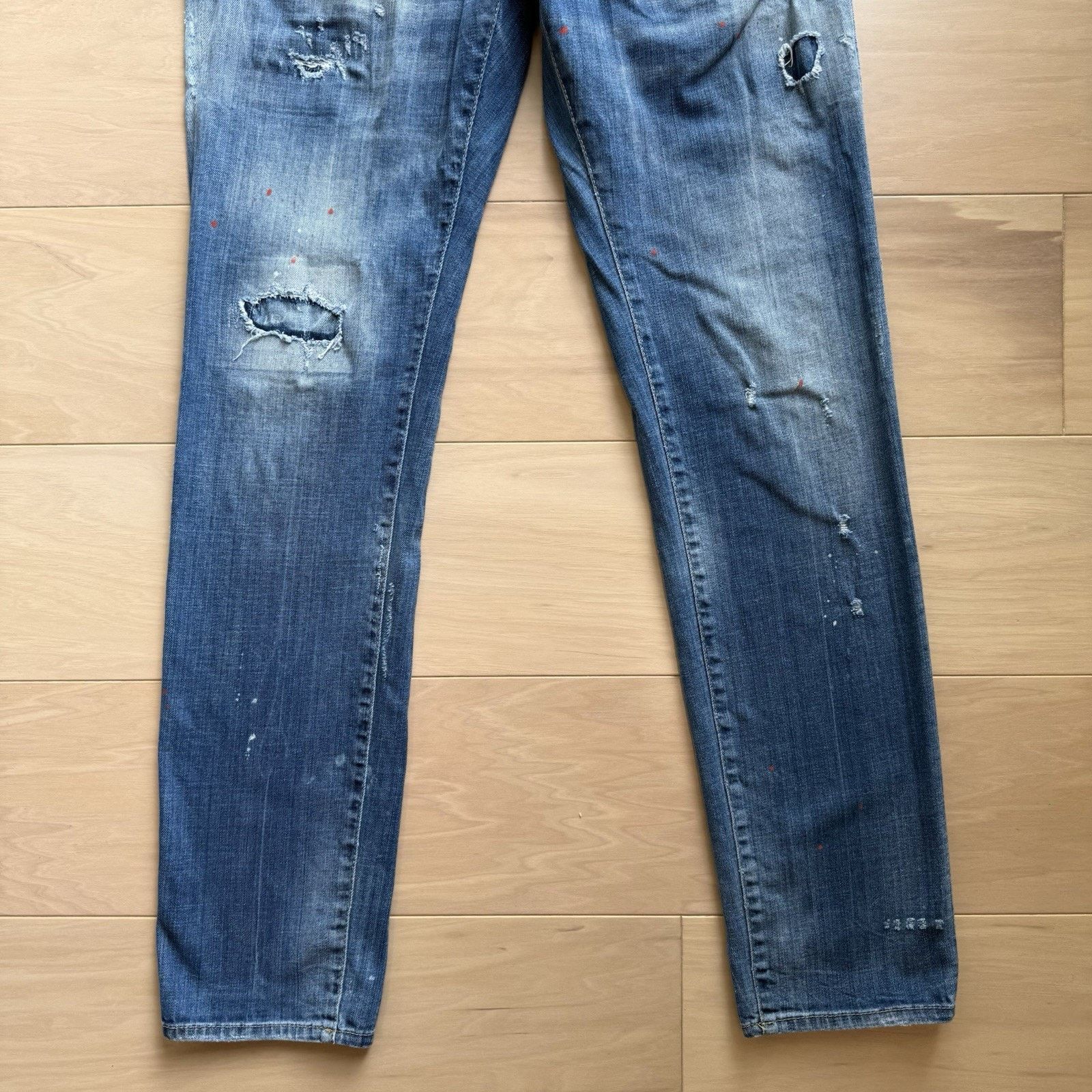 Dsquared2 Dsquared2 Jeans 33 Blue Distressed Button Fly Workwear Size US 33 - 4 Thumbnail