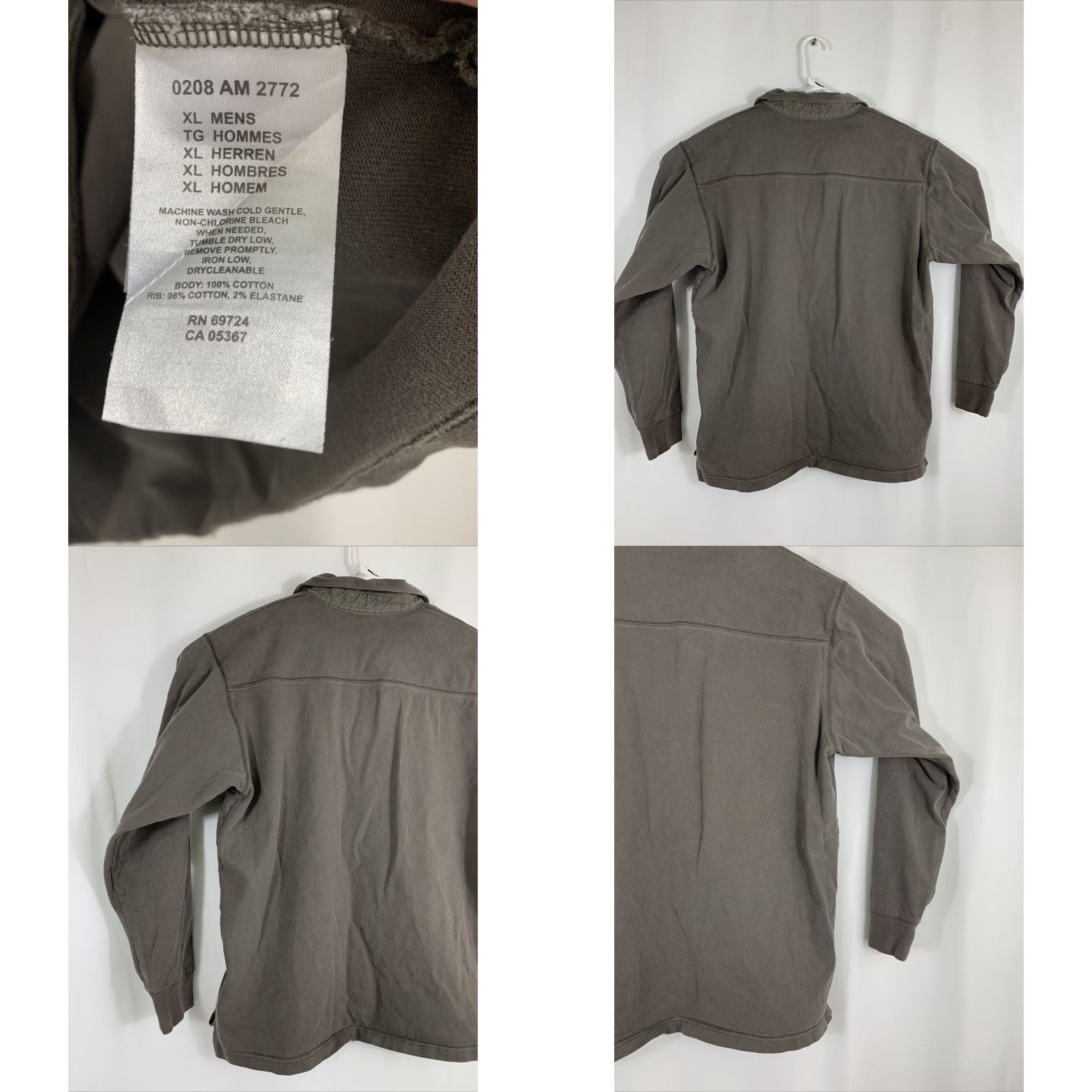 Vintage Columbia Sweatshirt 1/4 Zip Pullover Men XL Taupe Outdoor Winter Hiking Cotton Size US XL / EU 56 / 4 - 8 Thumbnail