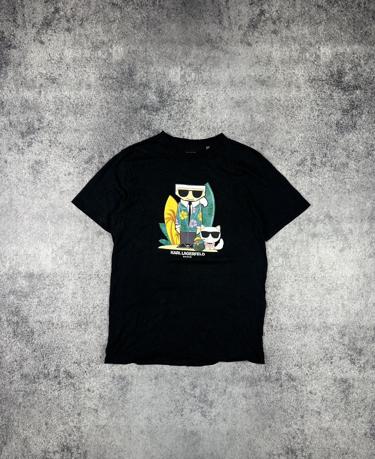 Karl Lagerfeld Karl Lagerfeld Logo T-shirt Rare Luxury Streetwear USA M Size US M / EU 48-50 / 2 - 1 Thumbnail