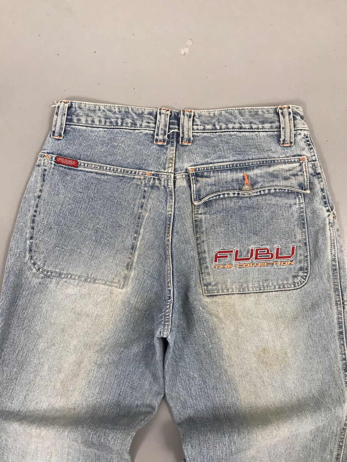 Fubu × Vintage Vintage Fubu SpellOut tapered fit denim Size US 31 - 12 Thumbnail