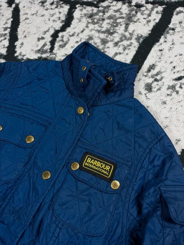 Barbour Vintage Barbour quilted jacket blue logo 34 Size XXS / US 00 / IT 34 - 3 Thumbnail