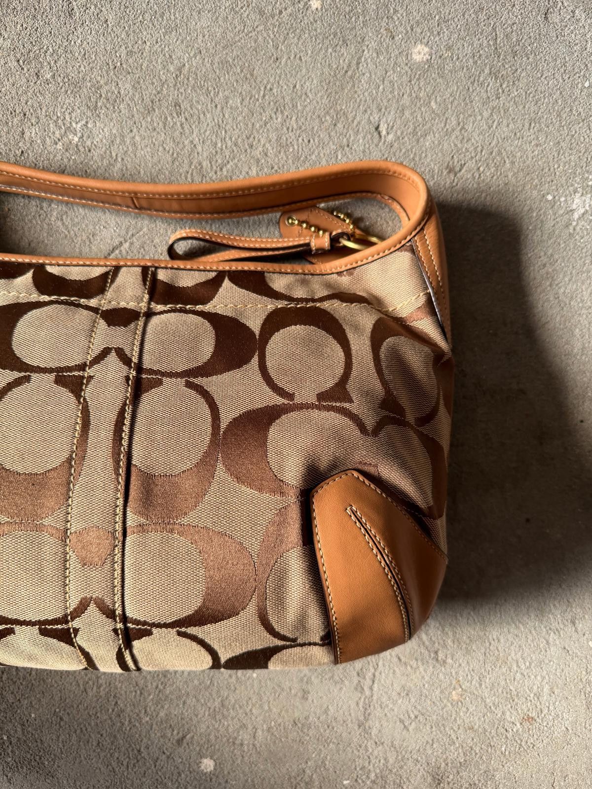 Coach Coach Signature Ergo Shoulder Bag Beige/Brown Size ONE SIZE - 7 Thumbnail