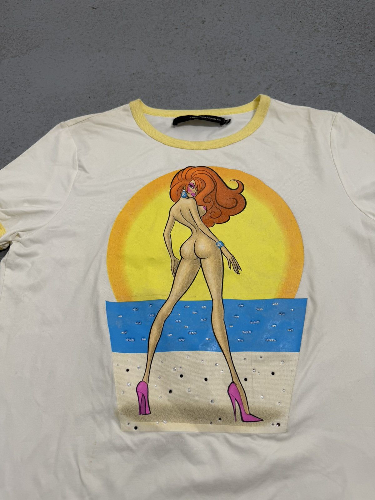 Andrew Mackenzie Vintage S/S 2005 Andrew Mackenzie Rhinestones T-Shirt Size US XXL / EU 58 / 5 - 7 Thumbnail