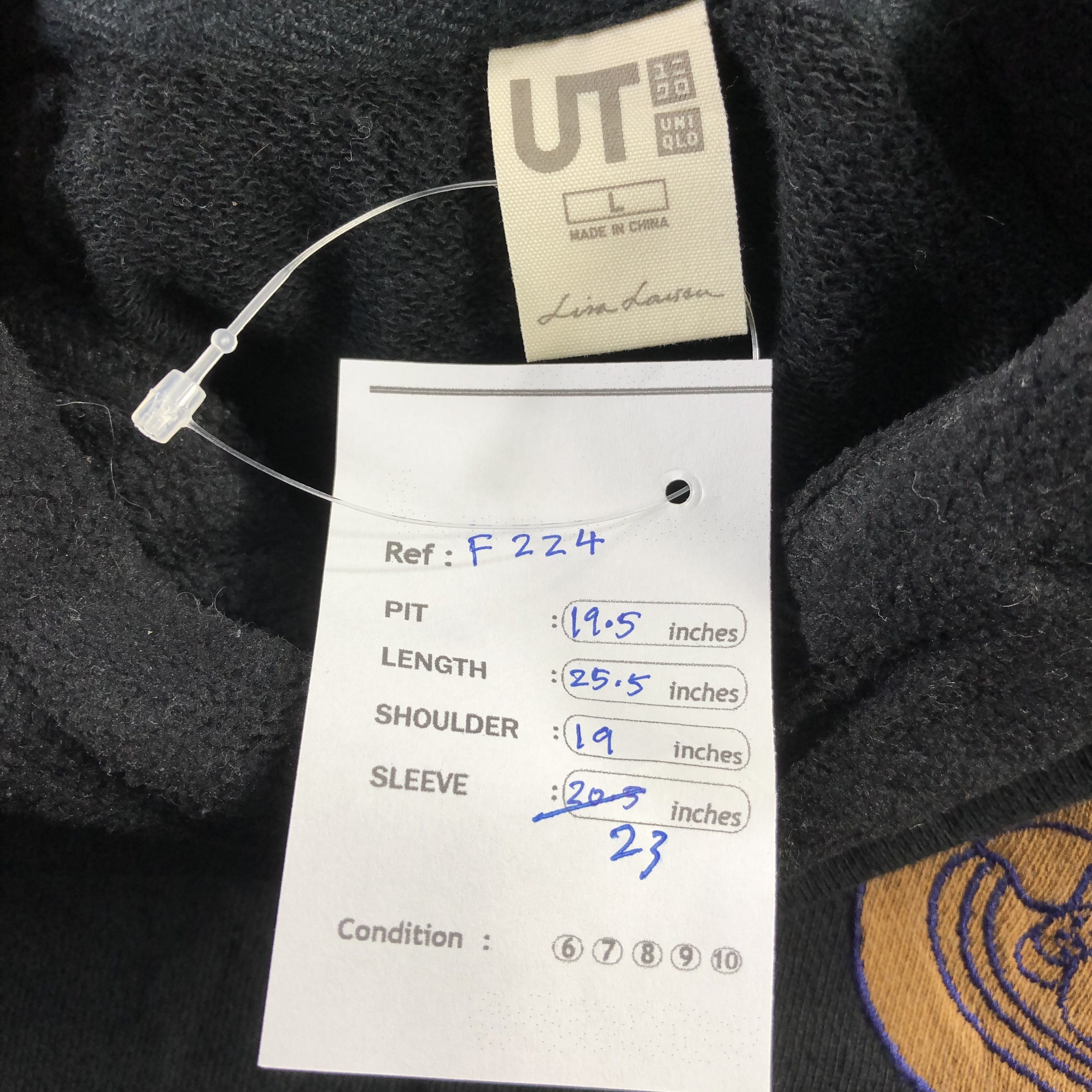 Uniqlo Uniqlo x Lisa Larson Black Hoodie F224 Size US L / EU 52-54 / 3 - 6 Thumbnail