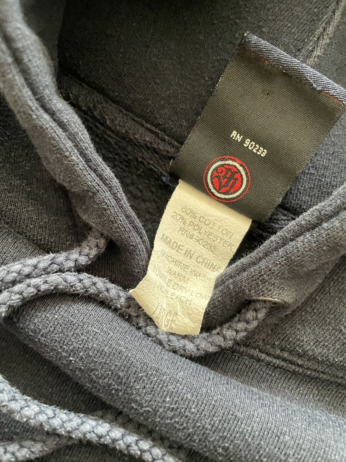 Vintage Vintage Y2K Bullhead Skull Flame Eight Ball Hoodie Sz Large Size US L / EU 52-54 / 3 - 5 Thumbnail
