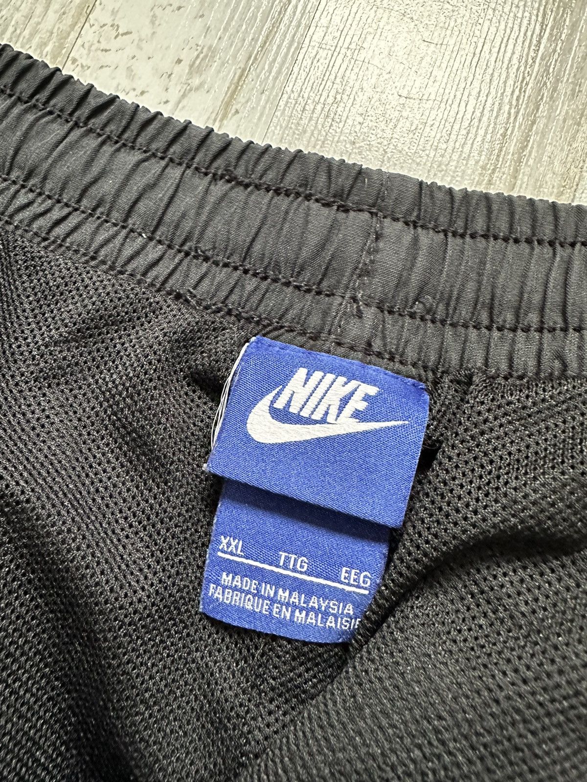 Vintage Y2K Nike Track Pants Baggy Black Drill Gorpcore