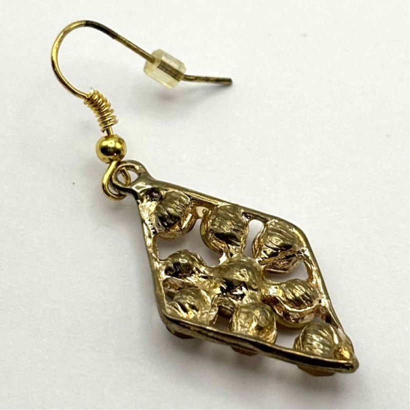 Other Vintage Gold Crystal Earrings Size ONE SIZE - 5 Thumbnail