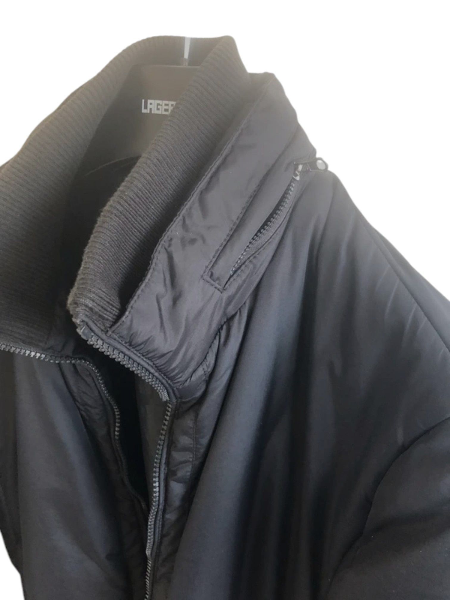 Dirk Bikkembergs Bikkembergs Padded Moto Bomber Jacket – Black Size US L / EU 52-54 / 3 - 4 Thumbnail