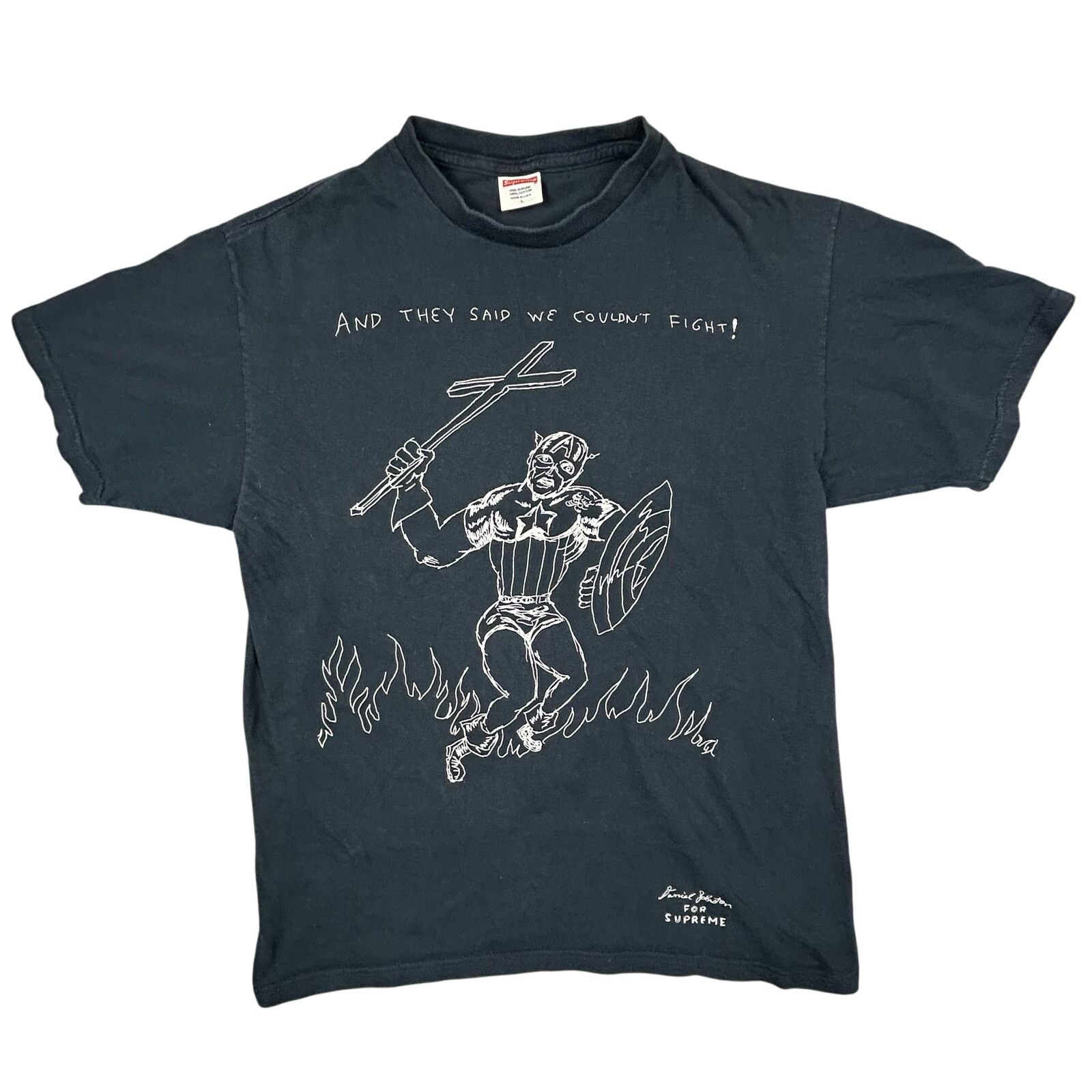 Supreme VTG Supreme Daniel Johnston Y2K Tee Captain America USA L Size US L / EU 52-54 / 3 - 1 Thumbnail