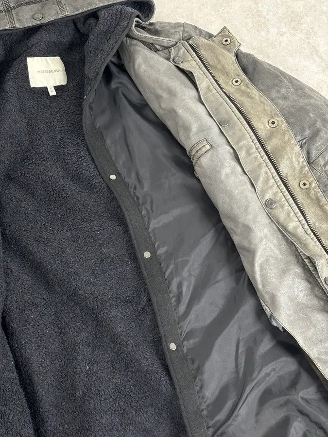 Pierre Balmain AW2012 Pierre Balmain Grey Eroded Avant-Garde Brut Long Parka Jacket Size US M / EU 48-50 / 2 - 10 Thumbnail