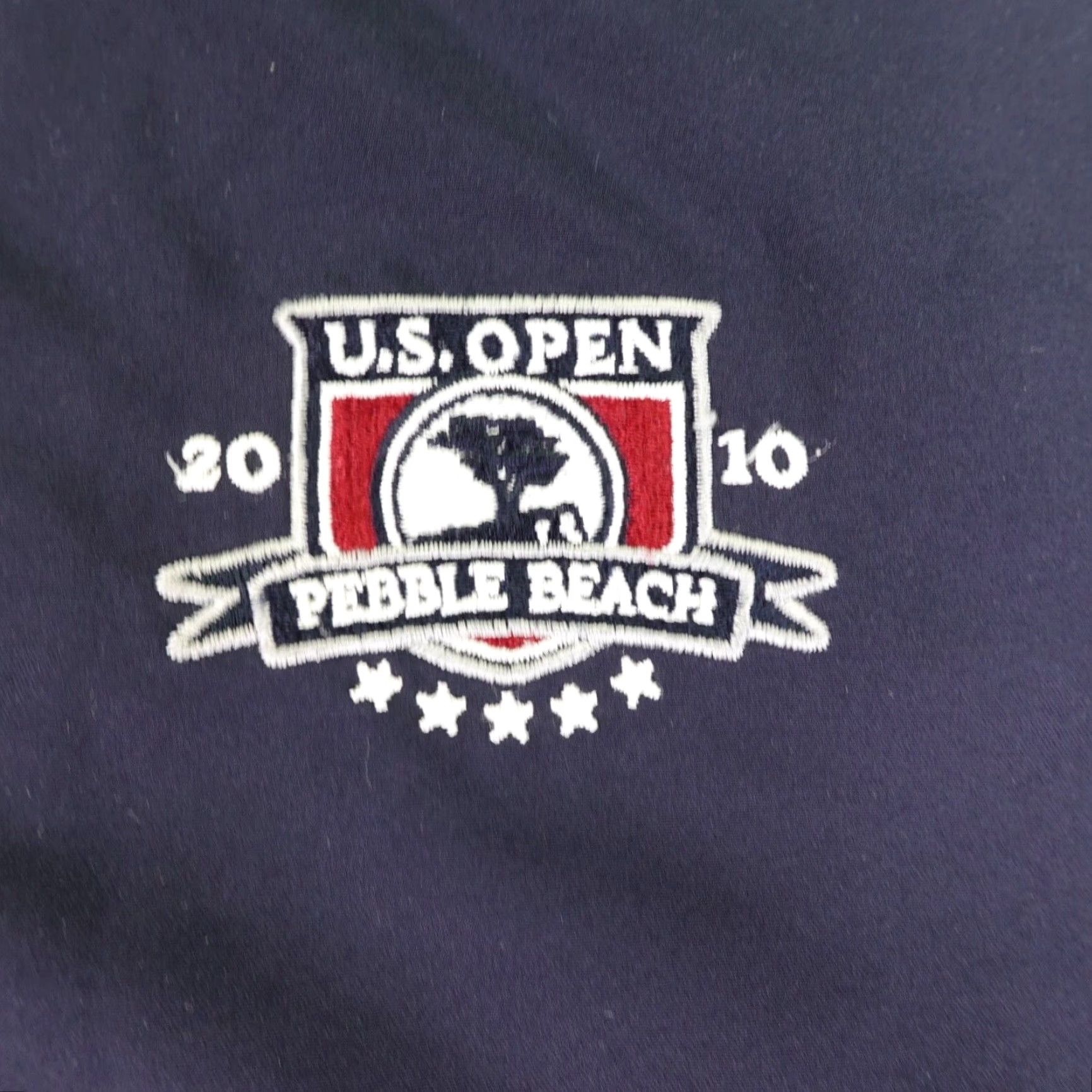 Vintage Ashworth Jacket Men Large Blue Pebble Beach US Open 2010 Golf Windbreaker Coat Size US L / EU 52-54 / 3 - 3 Thumbnail