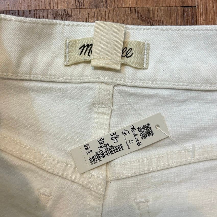 Madewell NWT Madewell The Tall '90s Straight Jean Tile White Size 25T Size 25" / US 0 / IT 36 - 6 Thumbnail