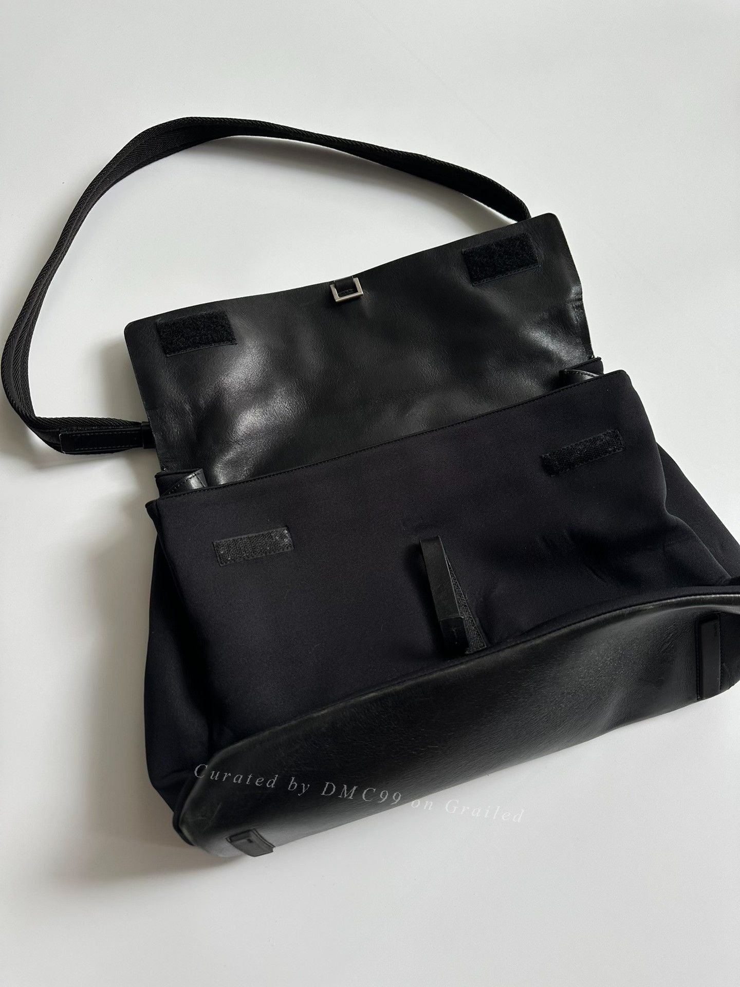 Prada 1999FW Space Cotton Leather Crossbody