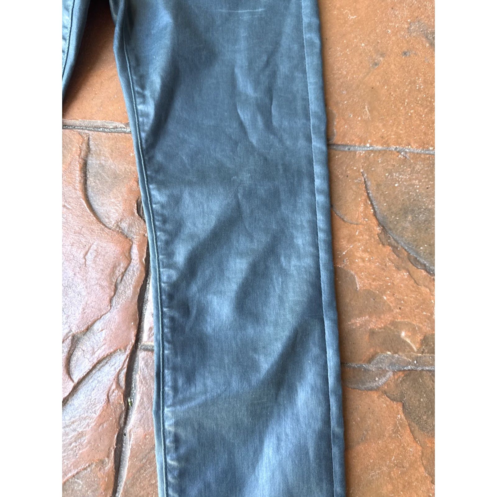 Vintage VINTAGE AG Adriano Goldschmied Waxed Jeans Womens Size 26R The Farrah Skinny High Bohemian City Preppy 27.5in Inseam Mens? Size 26" / US 2 / IT 38 - 7 Thumbnail