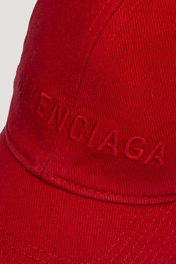 Balenciaga o1la1rc1a0924 Size: S / Hat Logo Front in Red Size ONE SIZE - 3 Thumbnail