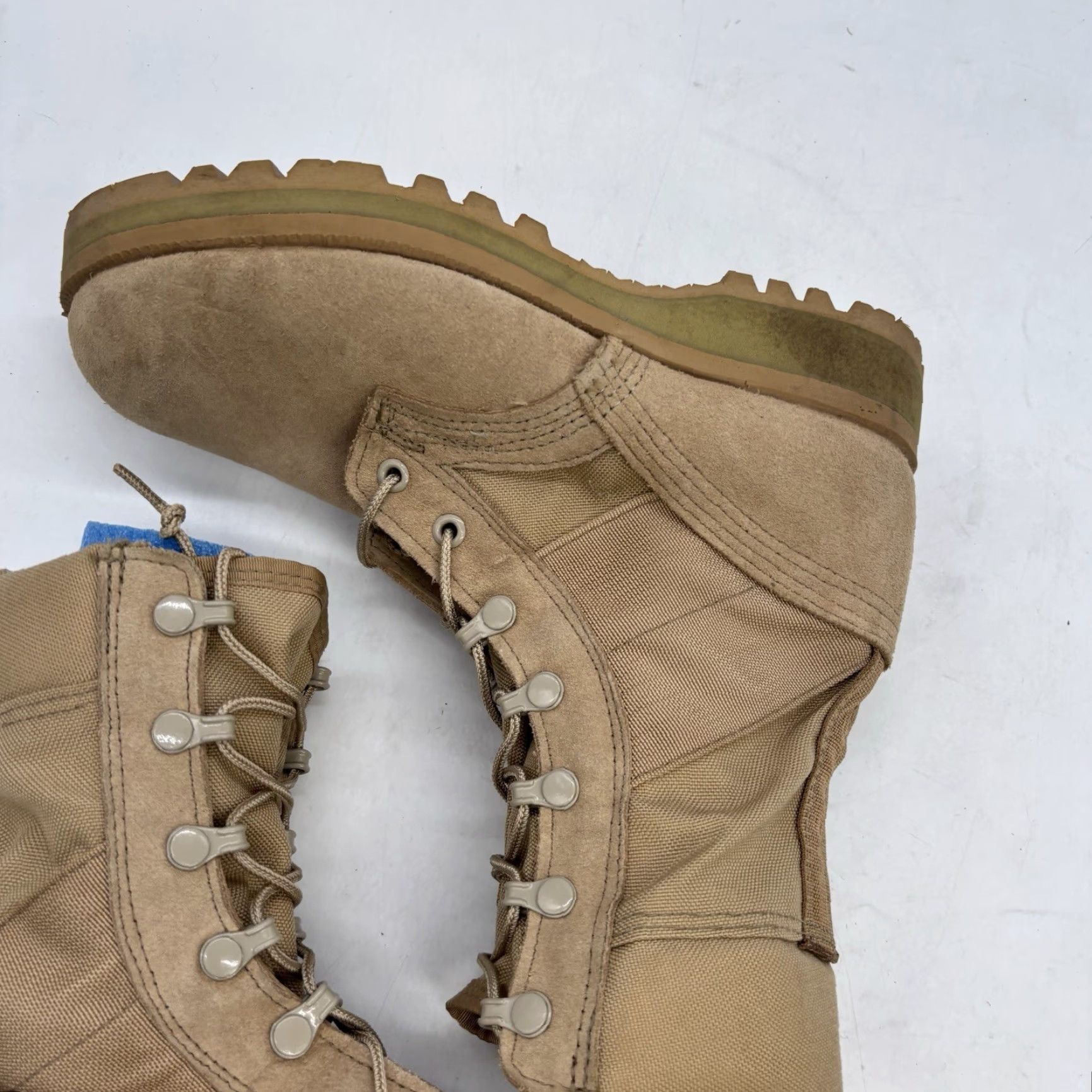 Vintage VINTAGE Altama Military Combat Boots Mens 5.5 Coyote Brown Waterproof Leather Mid-Calf Shoe Size US 5.5 / EU 38 - 6 Thumbnail