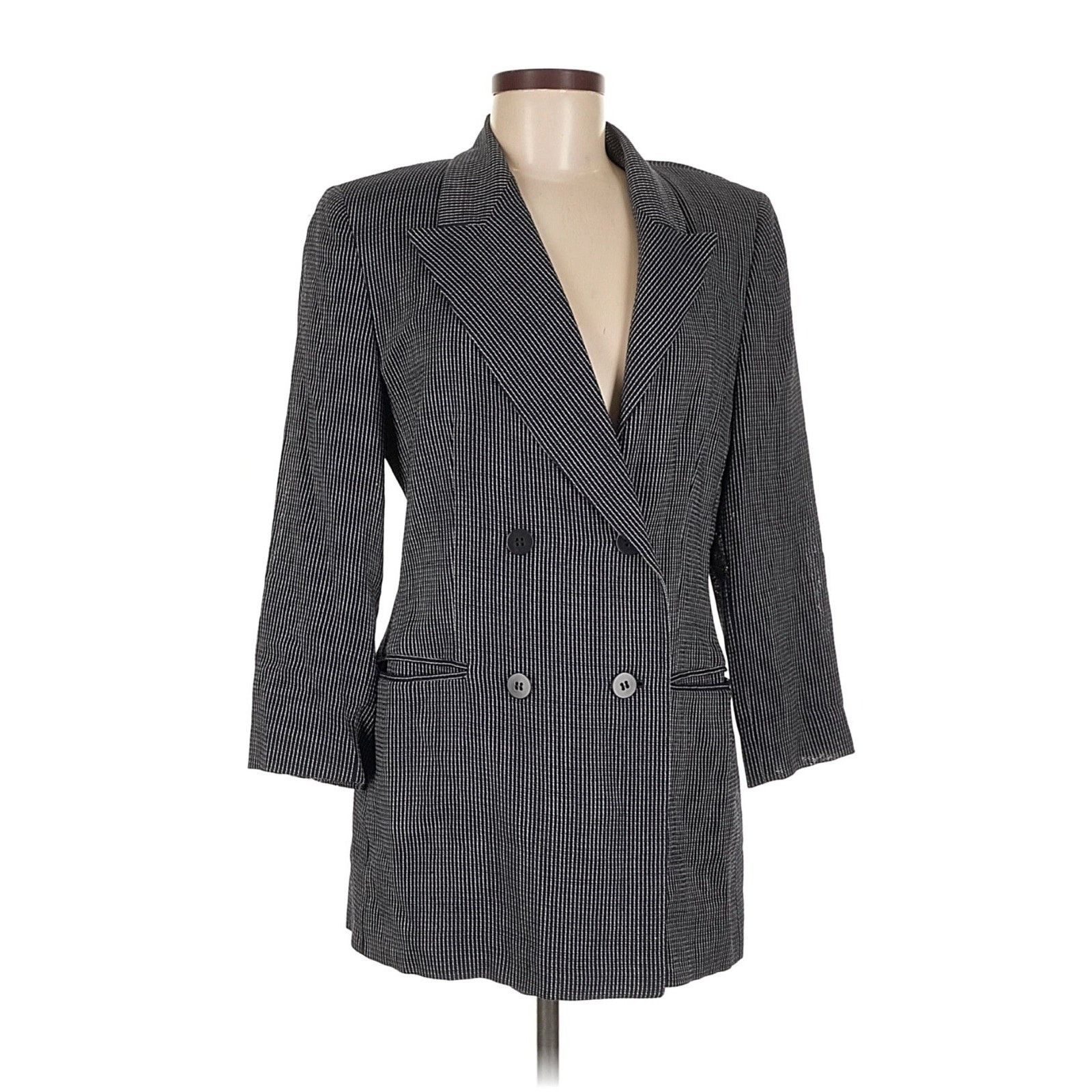 Missoni Missoni Donna Double Breasted Grey 8 Jacket Blazer Wool Size M / US 6-8 / IT 42-44 - 2 Thumbnail