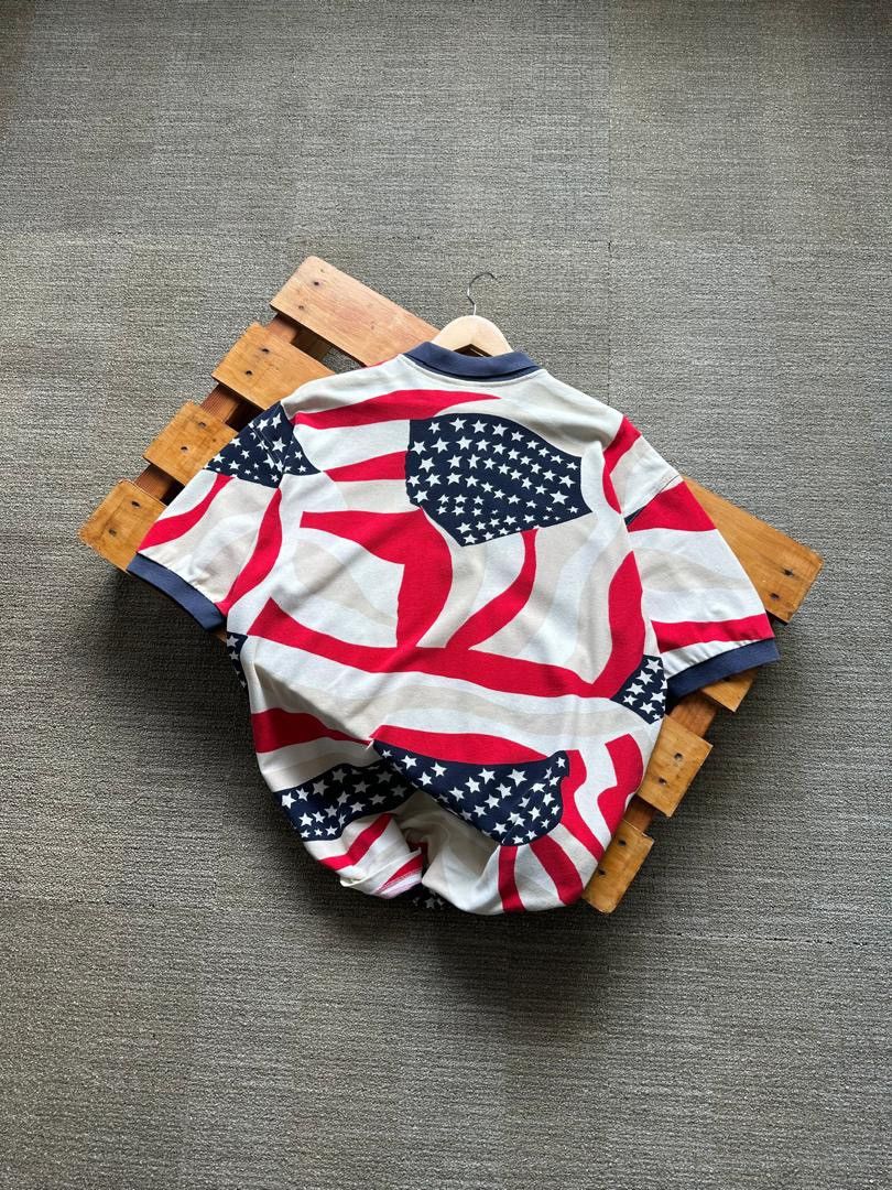 Vintage VINTAGE HEAD AMERICAN FLAG Size US XL / EU 56 / 4 - 2 Thumbnail