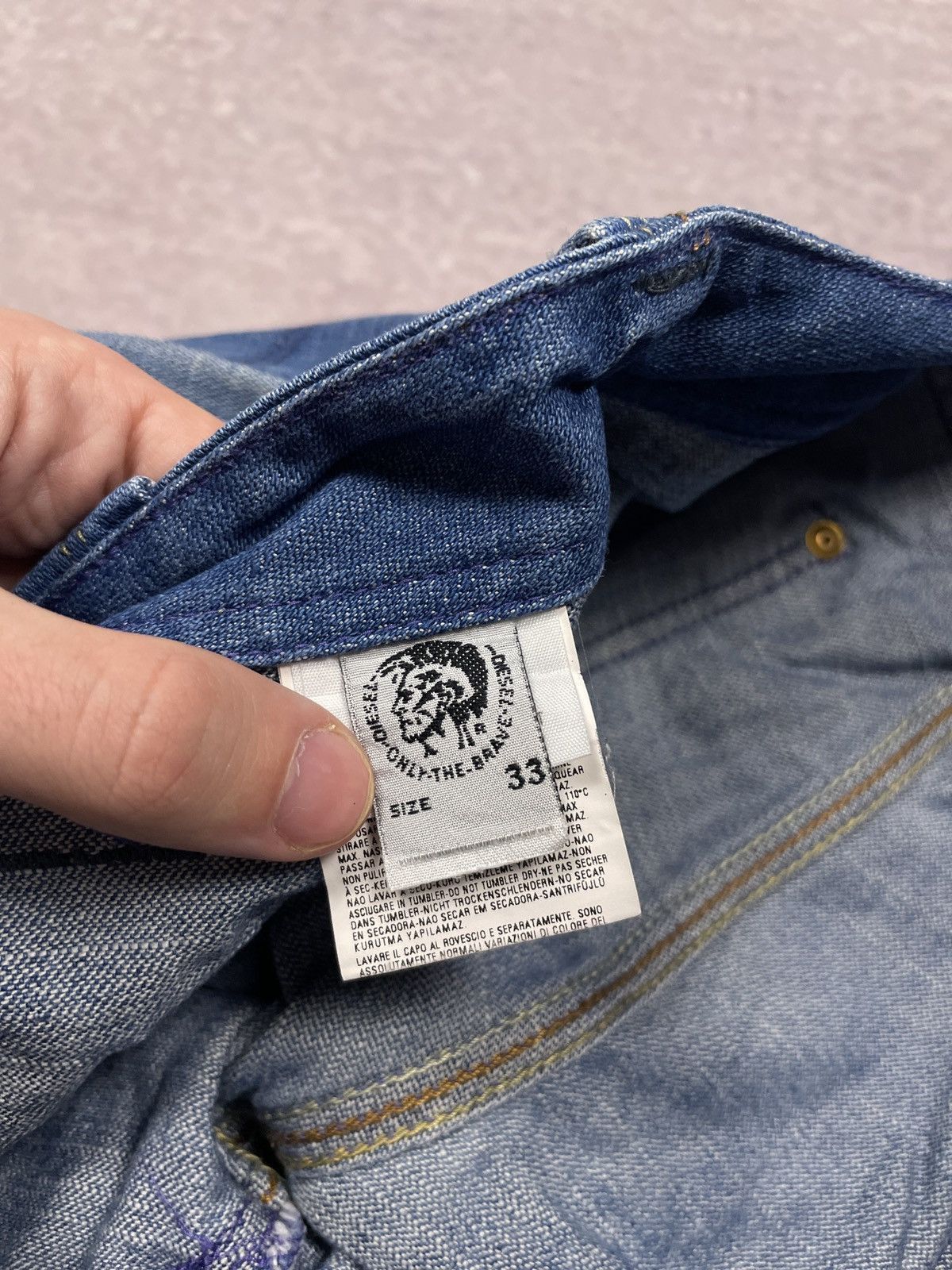 Japanese Brand Vintage Y2K LGB IfSixWasNine Style Diesel Denim Jeans Size US 33 - 12 Thumbnail