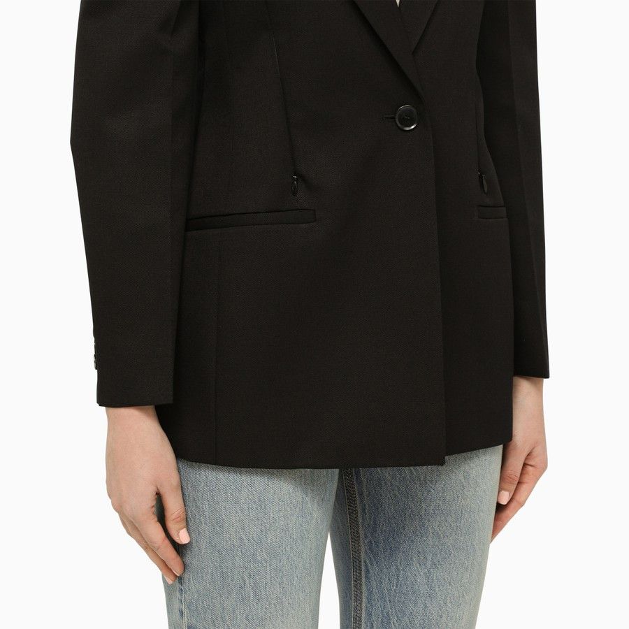 Givenchy o1d2blof0824 Wool Blazer in Black Size S / US 4 / IT 40 - 4 Thumbnail