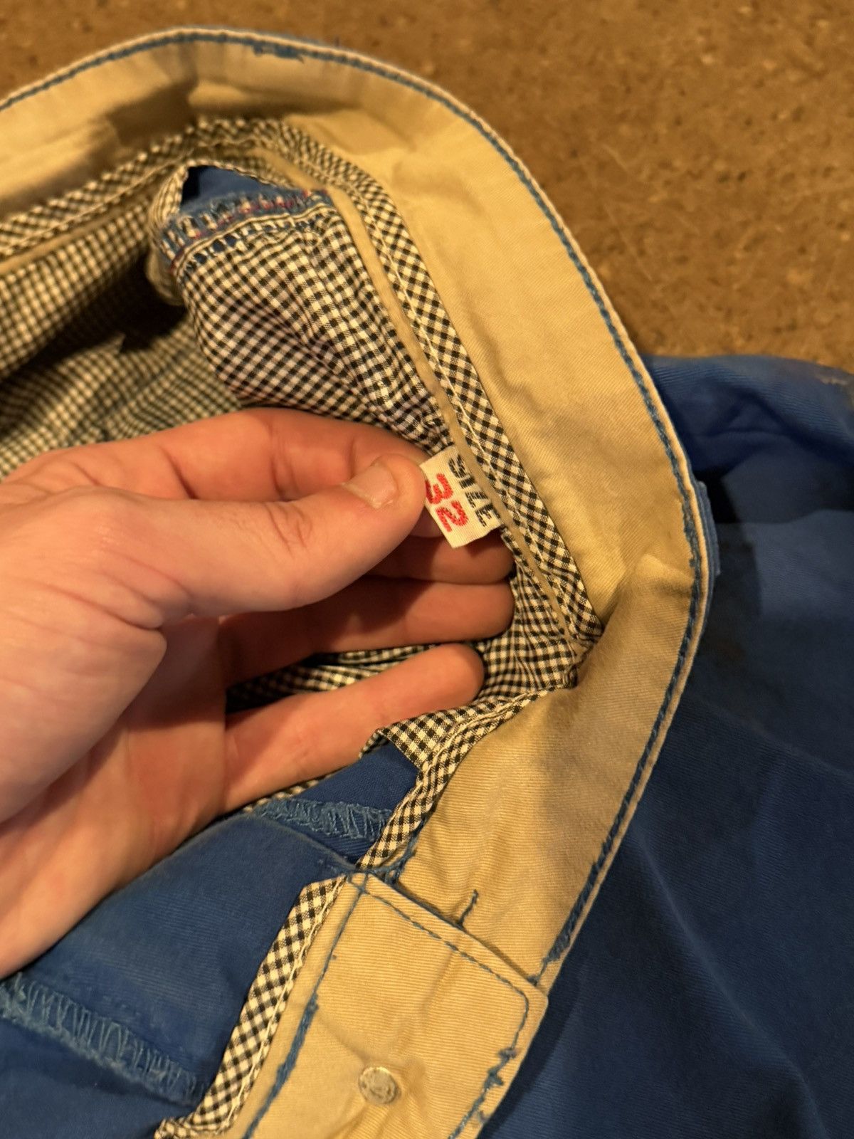 Superdry Superdry japan blue cotton twill shorts thrashed and faded Size US 32 / EU 48 - 2 Thumbnail
