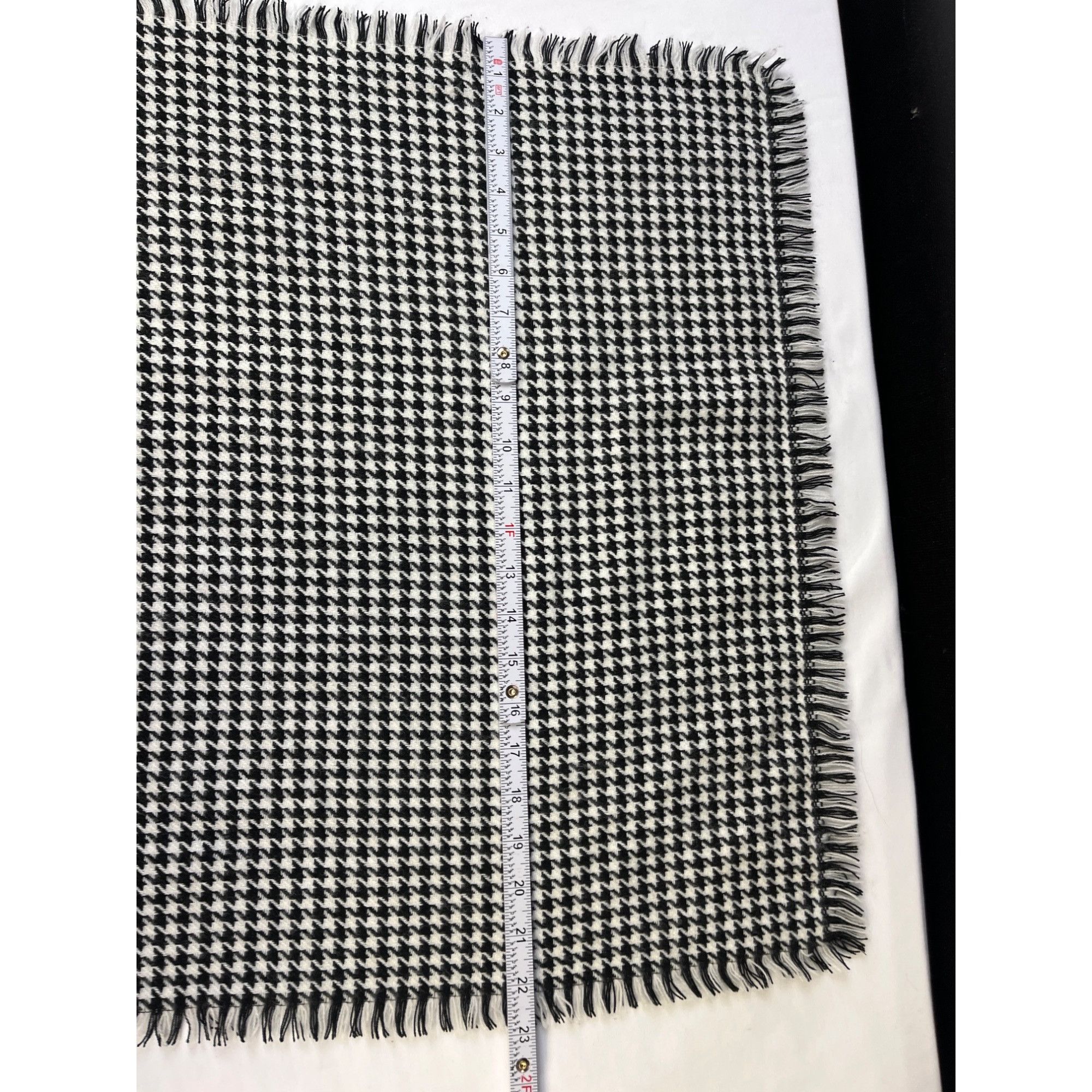 Other Black and White Houndstooth Scarf 70in long SKU 7094 Size ONE SIZE - 3 Thumbnail