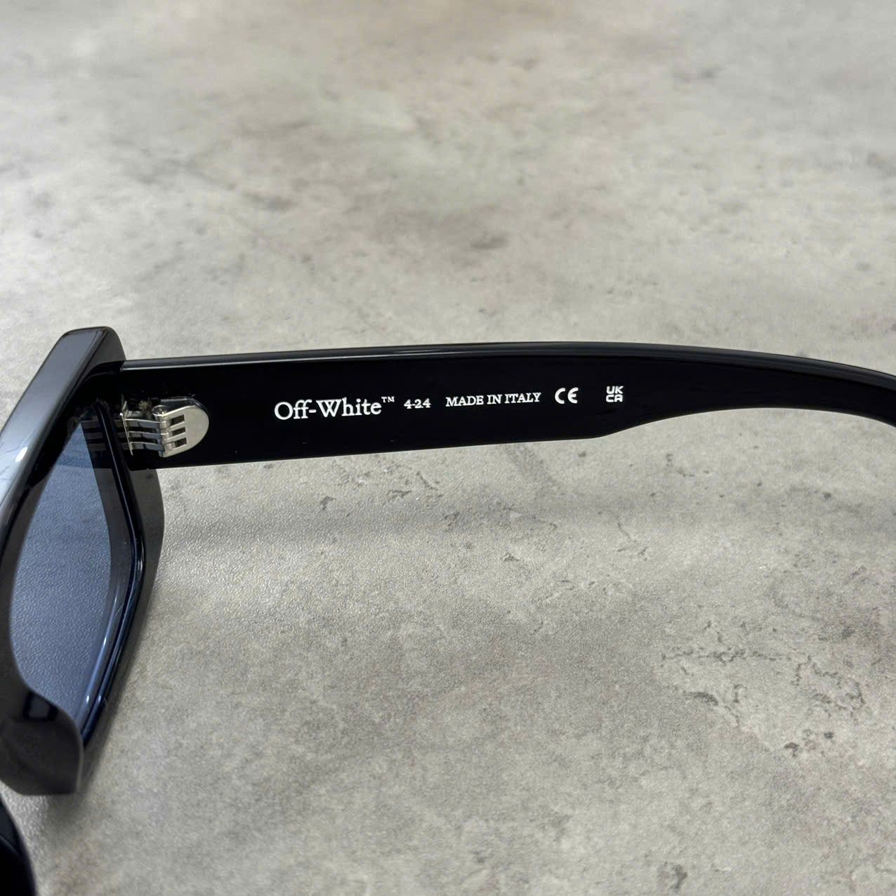 Off-White OFF WHITE Arthur Sunglasses BLACK/BLUE Size ONE SIZE - 7 Thumbnail
