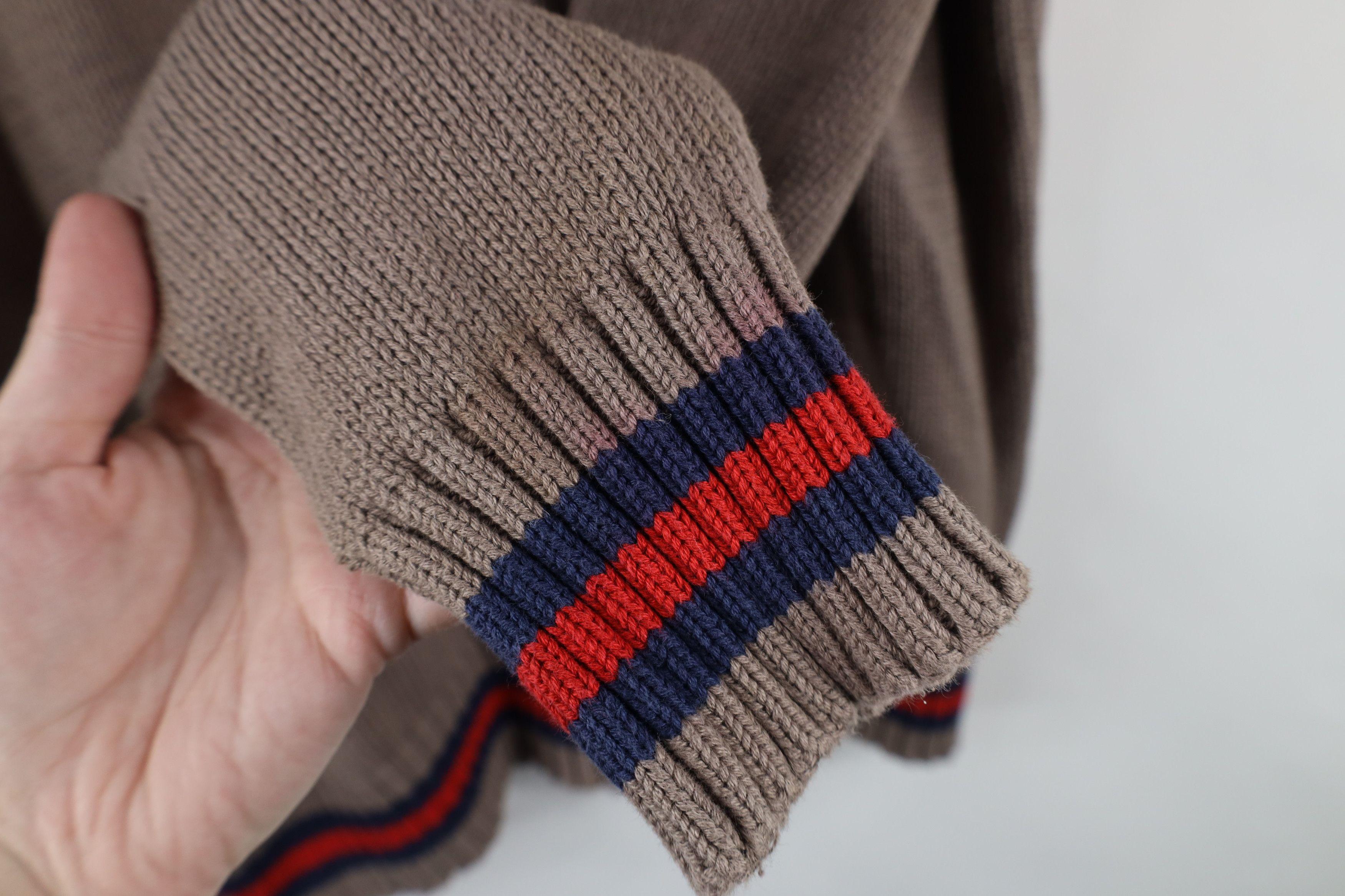 Vintage Vintage 90s Streetwear Striped Knit Collared Sweater Size US M / EU 48-50 / 2 - 9 Thumbnail