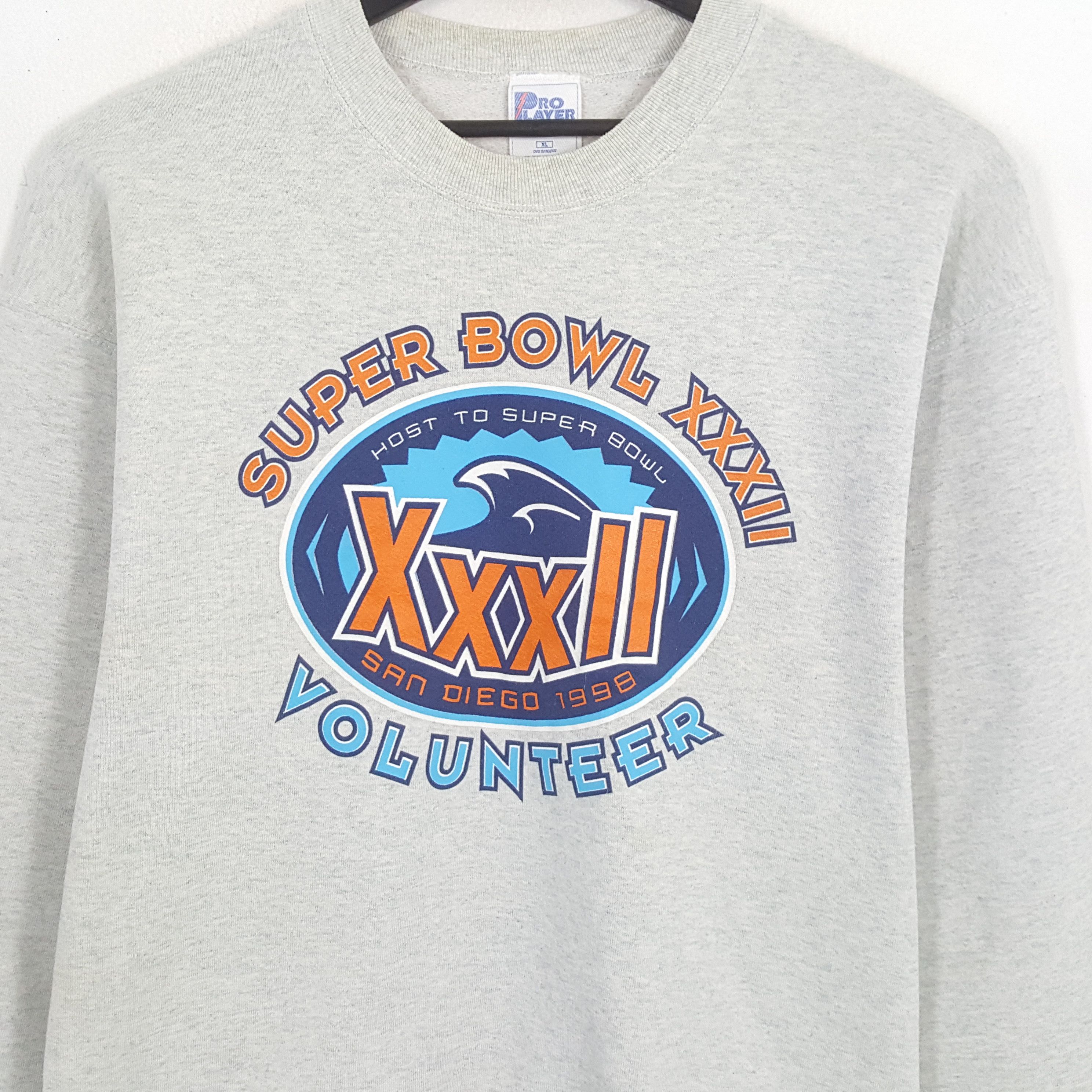 Pro Player × Vintage SUPER BOWL SAN DIEGO 1998 Vintage Sweatshirt Size US XL / EU 56 / 4 - 2 Thumbnail