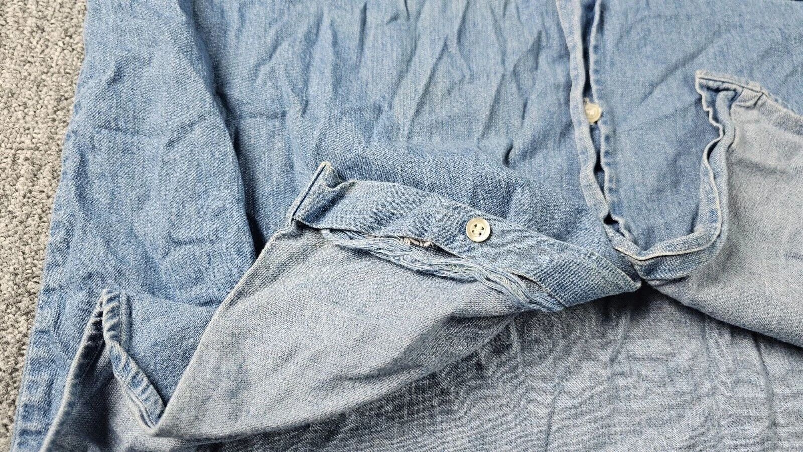 Other 90s Disney Paris Donald Duck Embroidered Denim Shirt L 90s Size US L / EU 52-54 / 3 - 12 Thumbnail