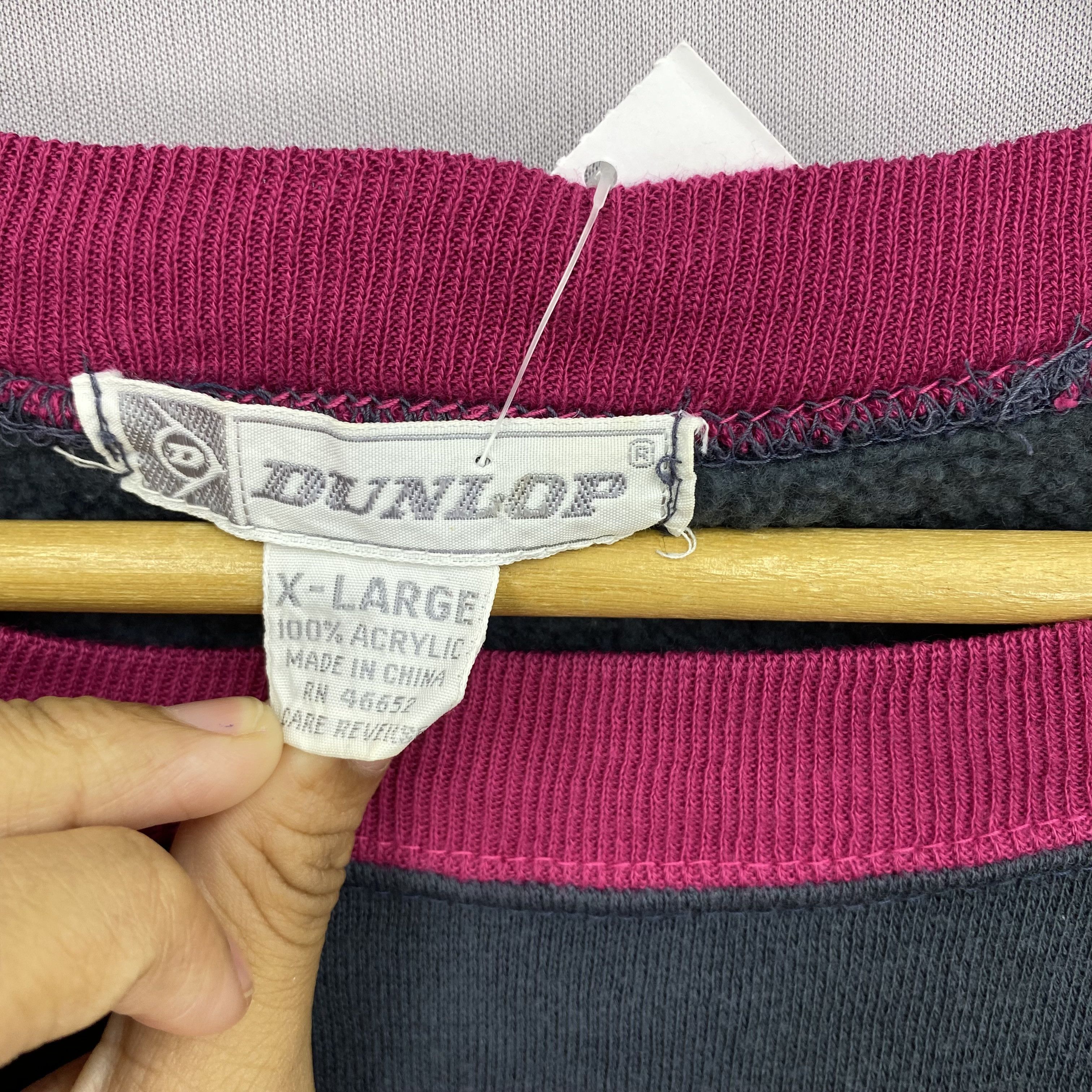 Dunlop Vintage 90s Dunlop Sweater Sweatshirt Jumper Size US L / EU 52-54 / 3 - 4 Thumbnail