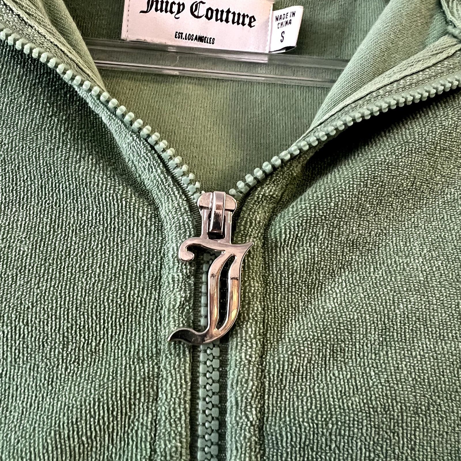 Juicy Couture Juicy Couture Og Big Bling Hoodie in Green size S cotton Size S / US 4 / IT 40 - 3 Thumbnail