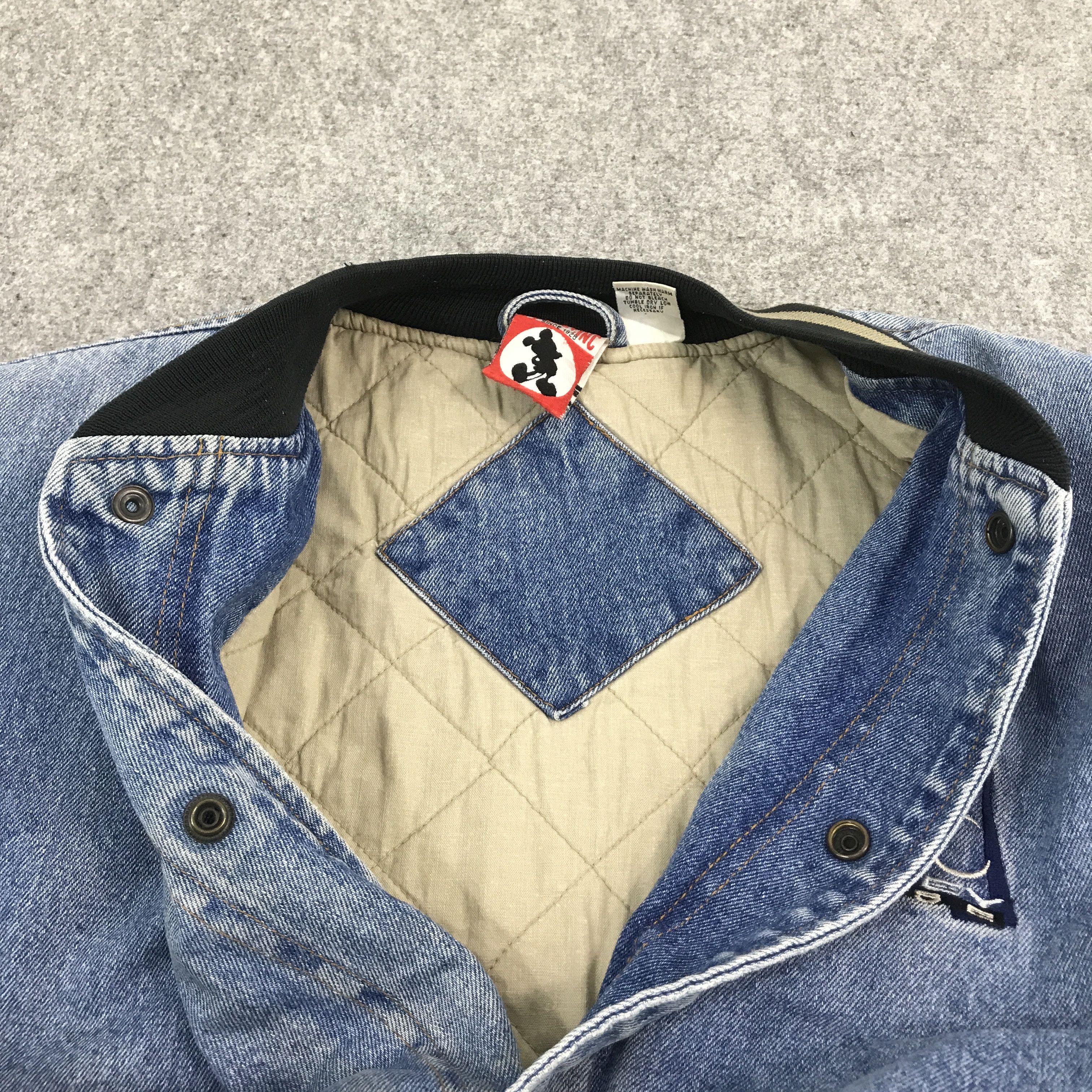 Japanese Brand × Mickey Mouse Mickey Mouse Varsity cotton jacket snap button Size US L / EU 52-54 / 3 - 5 Thumbnail