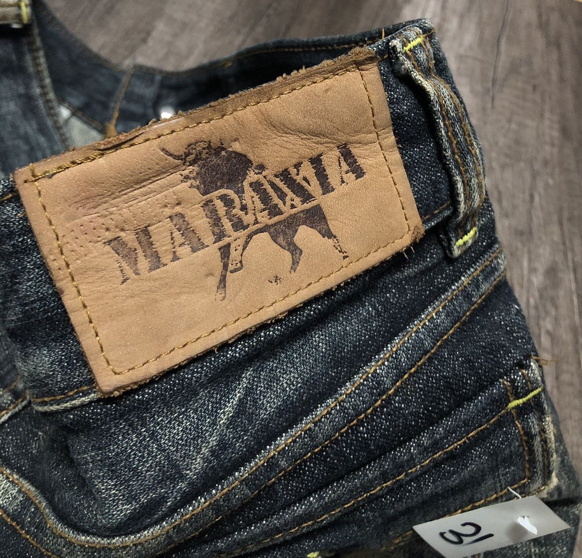 Japanese Brand Maraxia Distressed denim Jeans Size 31" - 14 Thumbnail