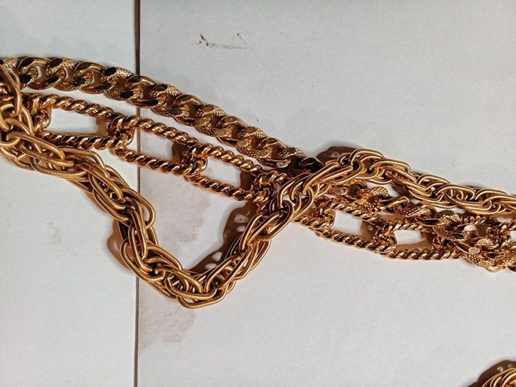 Monet Vintage Monet Chunky Gold Tone Chain Necklace Size ONE SIZE - 5 Thumbnail
