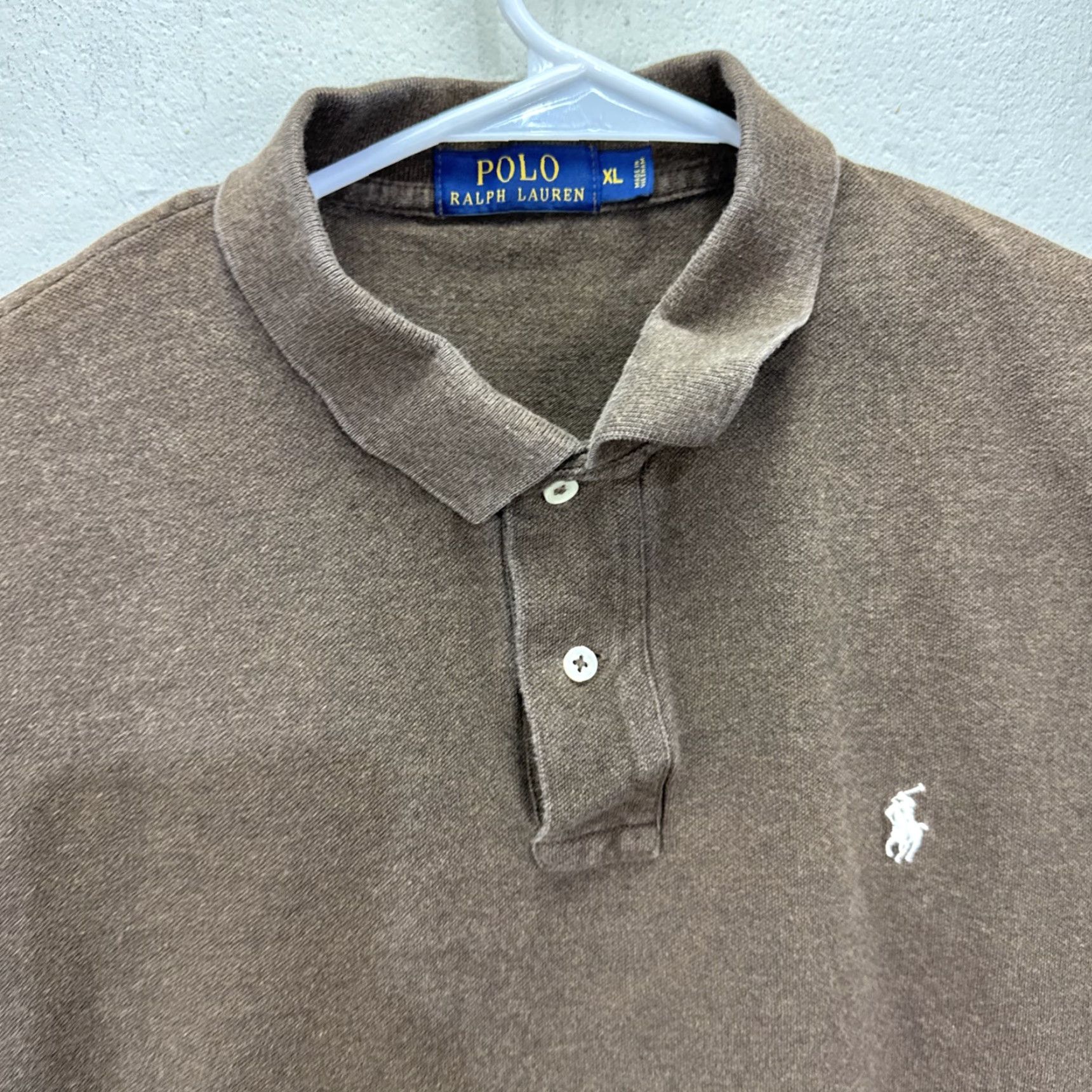 Polo Ralph Lauren VINTAGE Polo Ralph Lauren Polo Shirt Mens XL Short Sleeve Brown Cotton Casual Preppy Golf City Size US XL / EU 56 / 4 - 3 Thumbnail