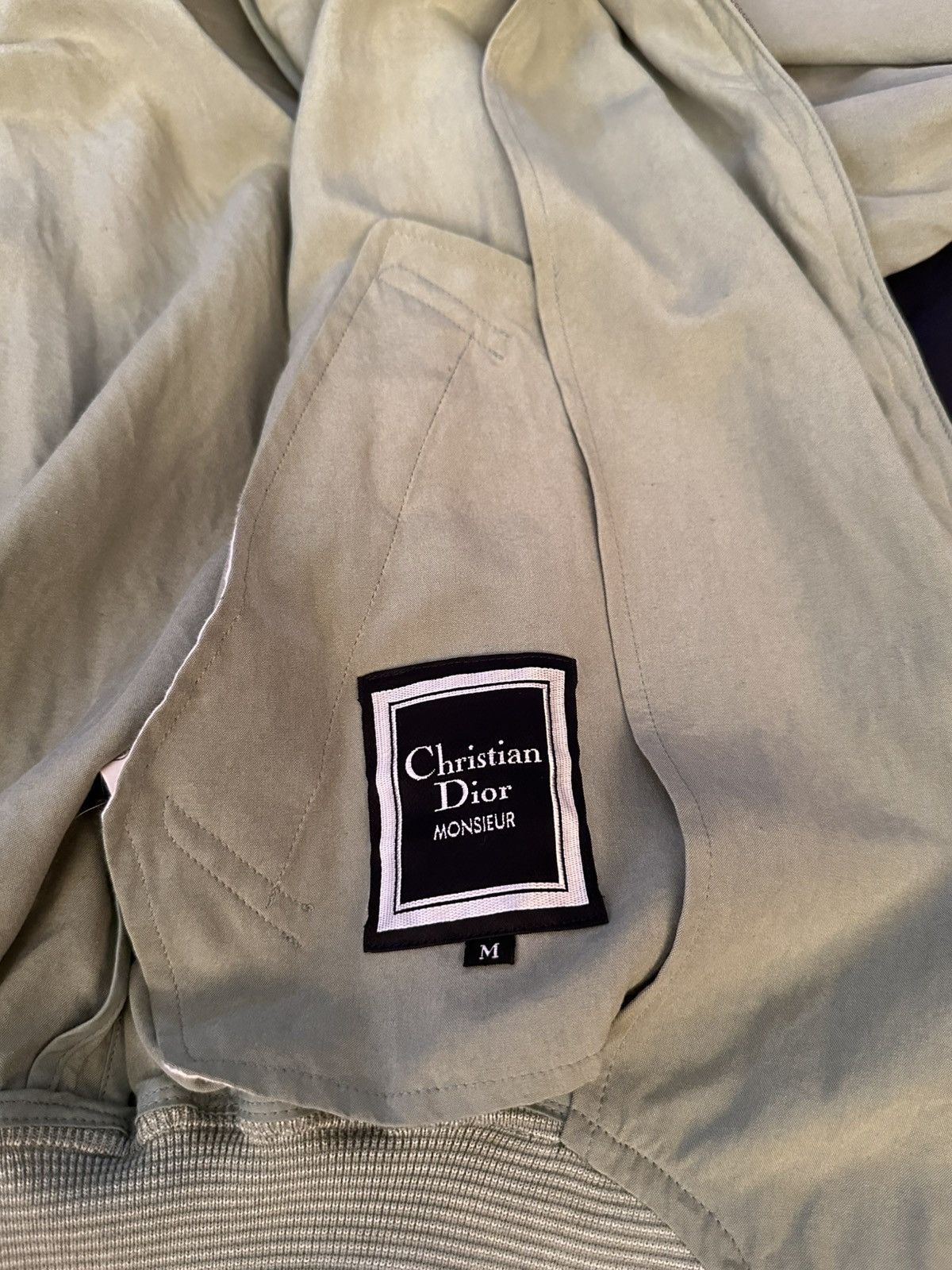 Christian Dior Monsieur Dior Monsieur Vintage Bomber Jacket - Champagne Olive Size US M / EU 48-50 / 2 - 2 Thumbnail