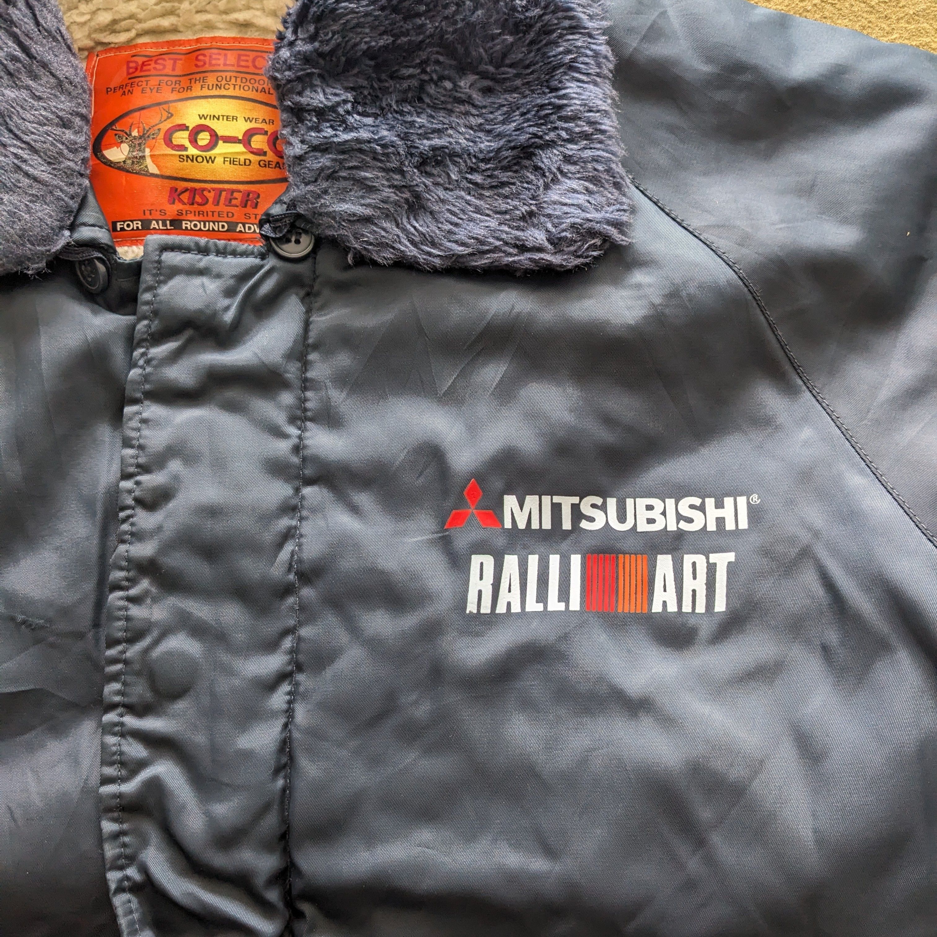 Vintage Mitsubishi RALLI ART Racing Bomber Custom Jacket
