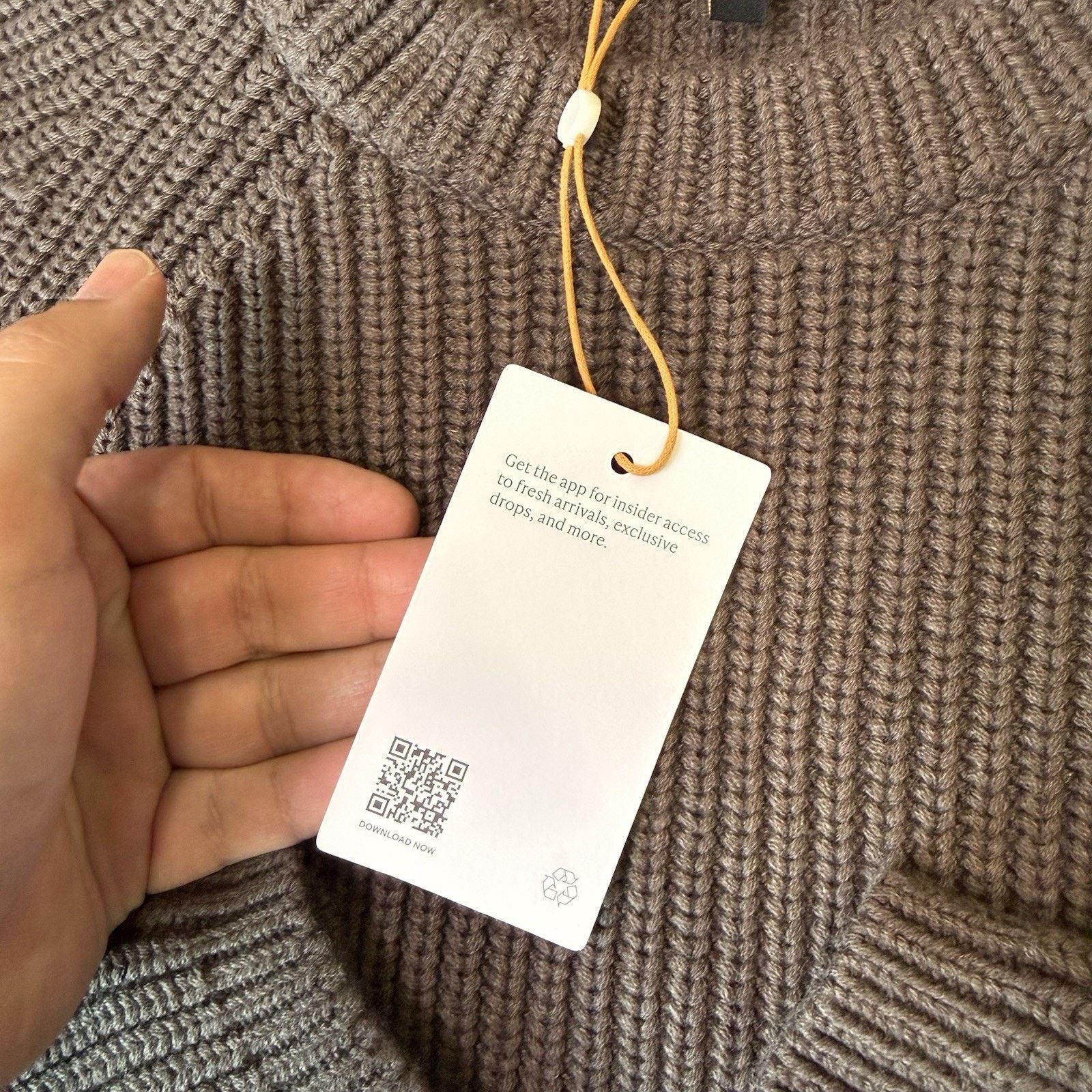 Quince Quince Fisherman Crew Sweater Women's Small Brown Organic Size S / US 4 / IT 40 - 8 Thumbnail