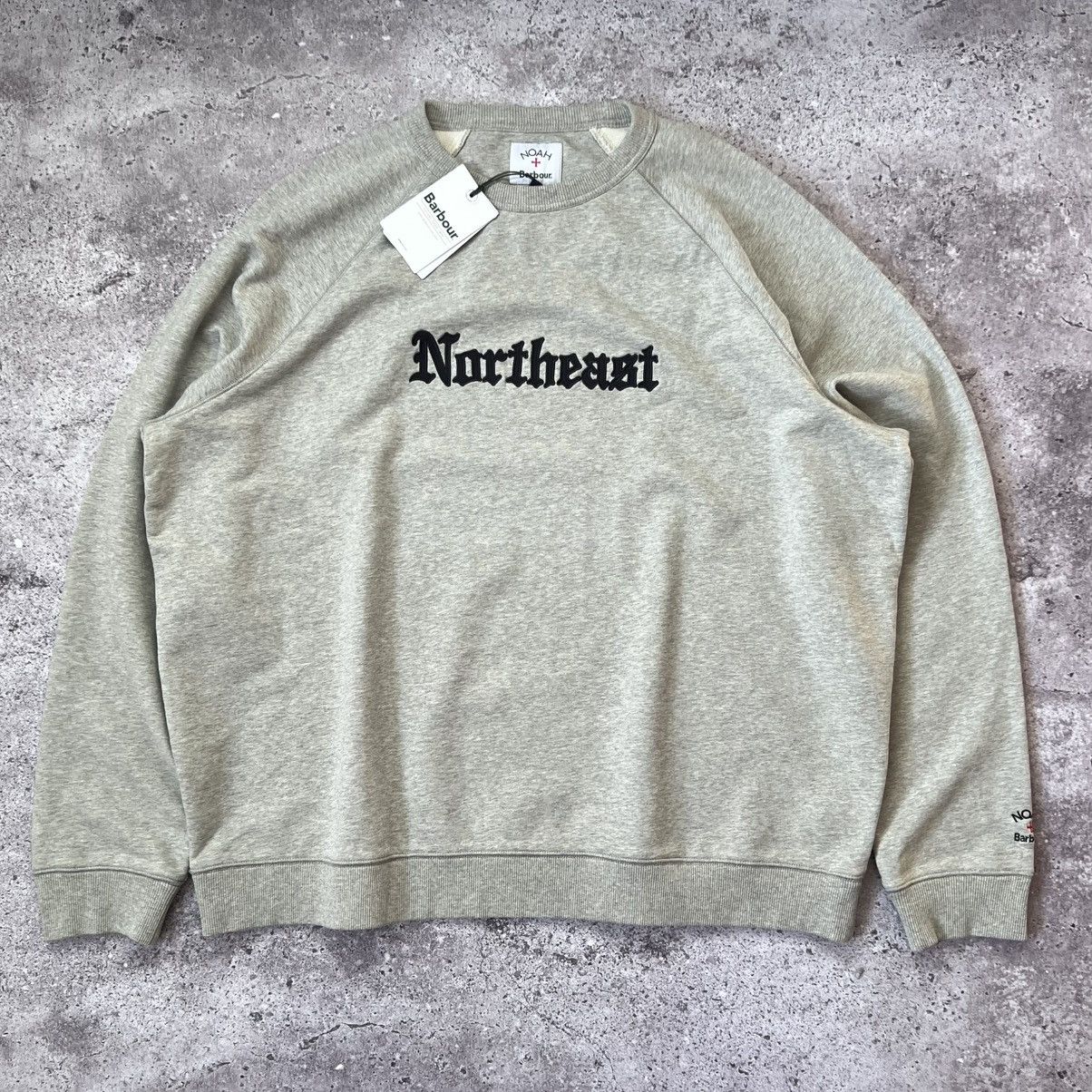 Barbour × Noah Barbour x Noah NYC Northeast Crewneck Grey New 3XL Size US XXL / EU 58 / 5 - 1 Thumbnail
