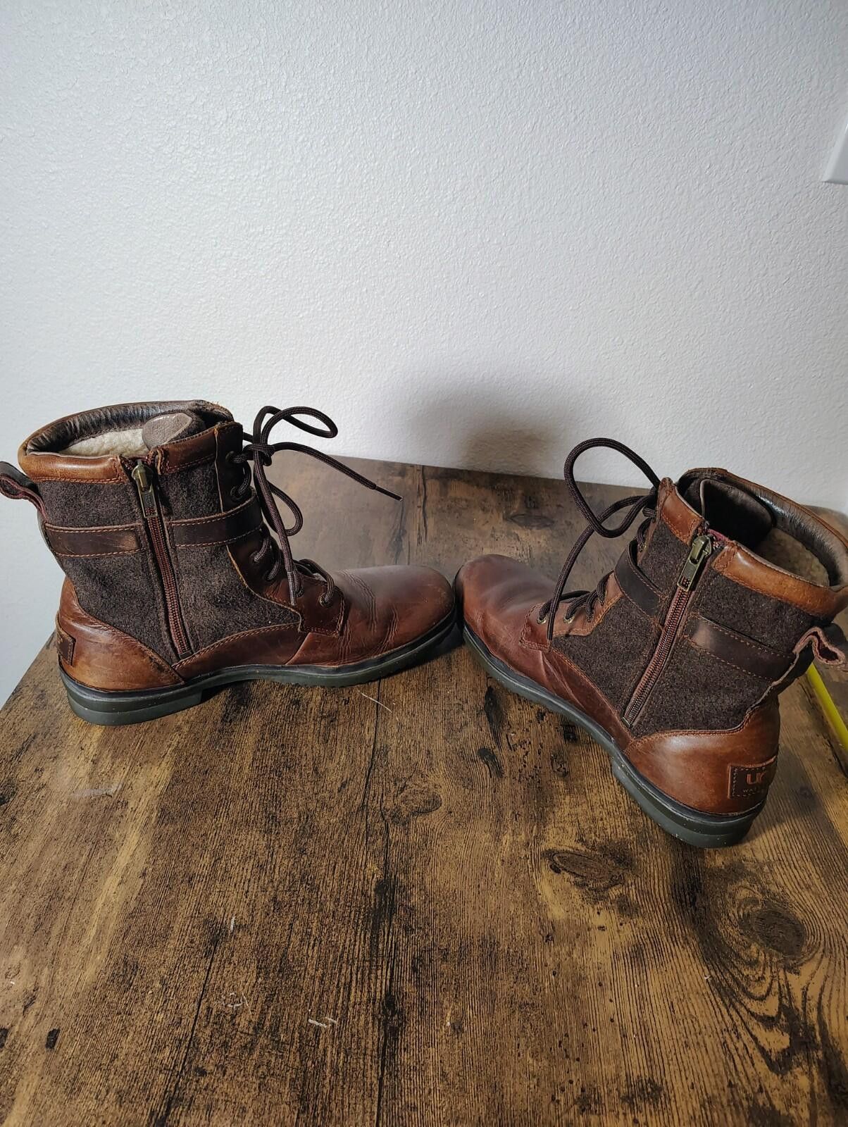 Ugg UGG Kesey Size US 9.5 Women’s Brown Leather Shearling Boots Size US 9.5 / IT 39.5 - 9 Thumbnail
