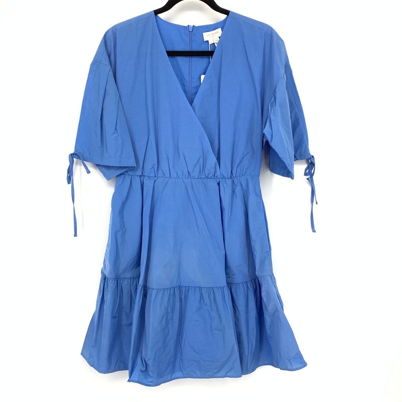 Ted Baker Ted Baker Exaggerated Sleeve Wrap Mini Dress Size 2 US 4 NEW Size S / US 4 / IT 40 - 1 Thumbnail