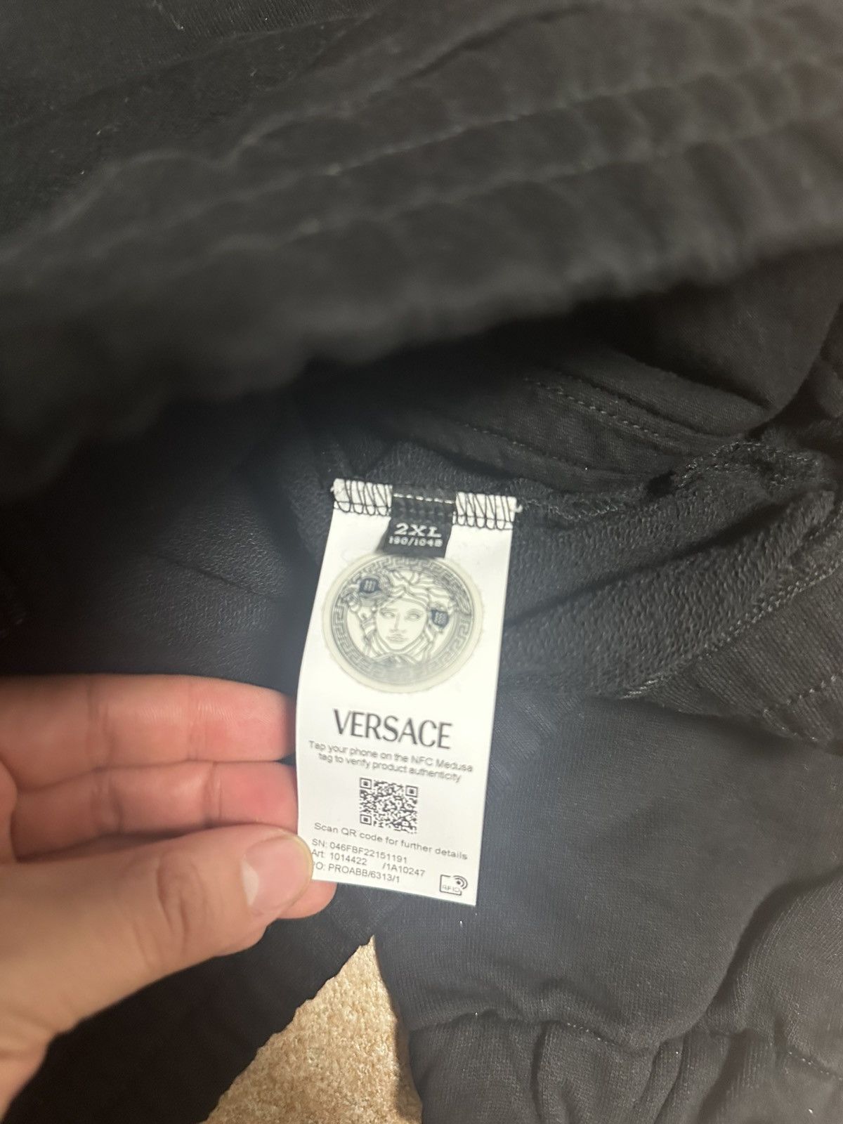 Versace Versace Black Zip Sweatshirt Size US XXL / EU 58 / 5 - 6 Thumbnail