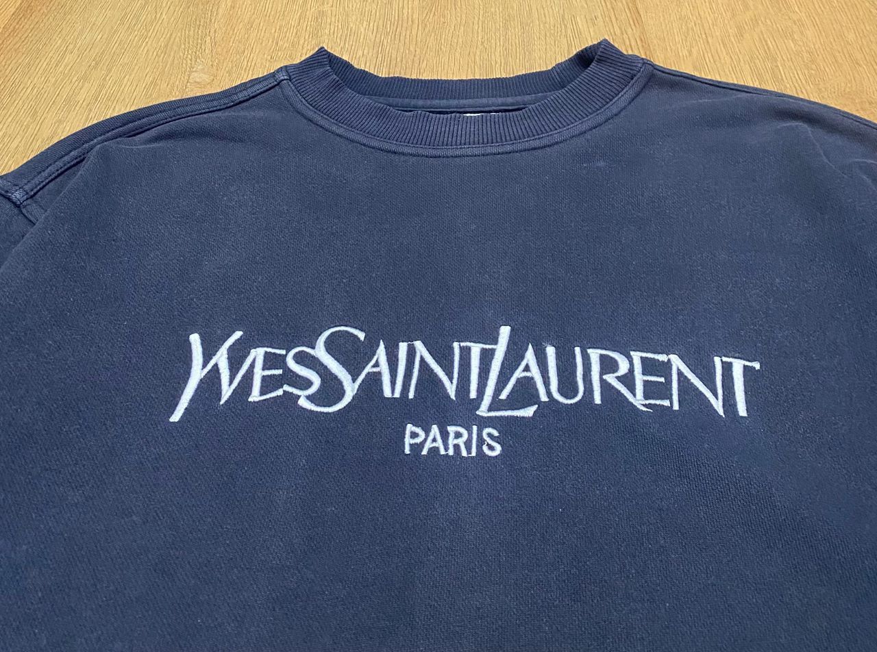 Yves Saint Laurent Vintage Yves Saint Laurent Pour Homme Sweatshirt Size US L / EU 52-54 / 3 - 3 Thumbnail